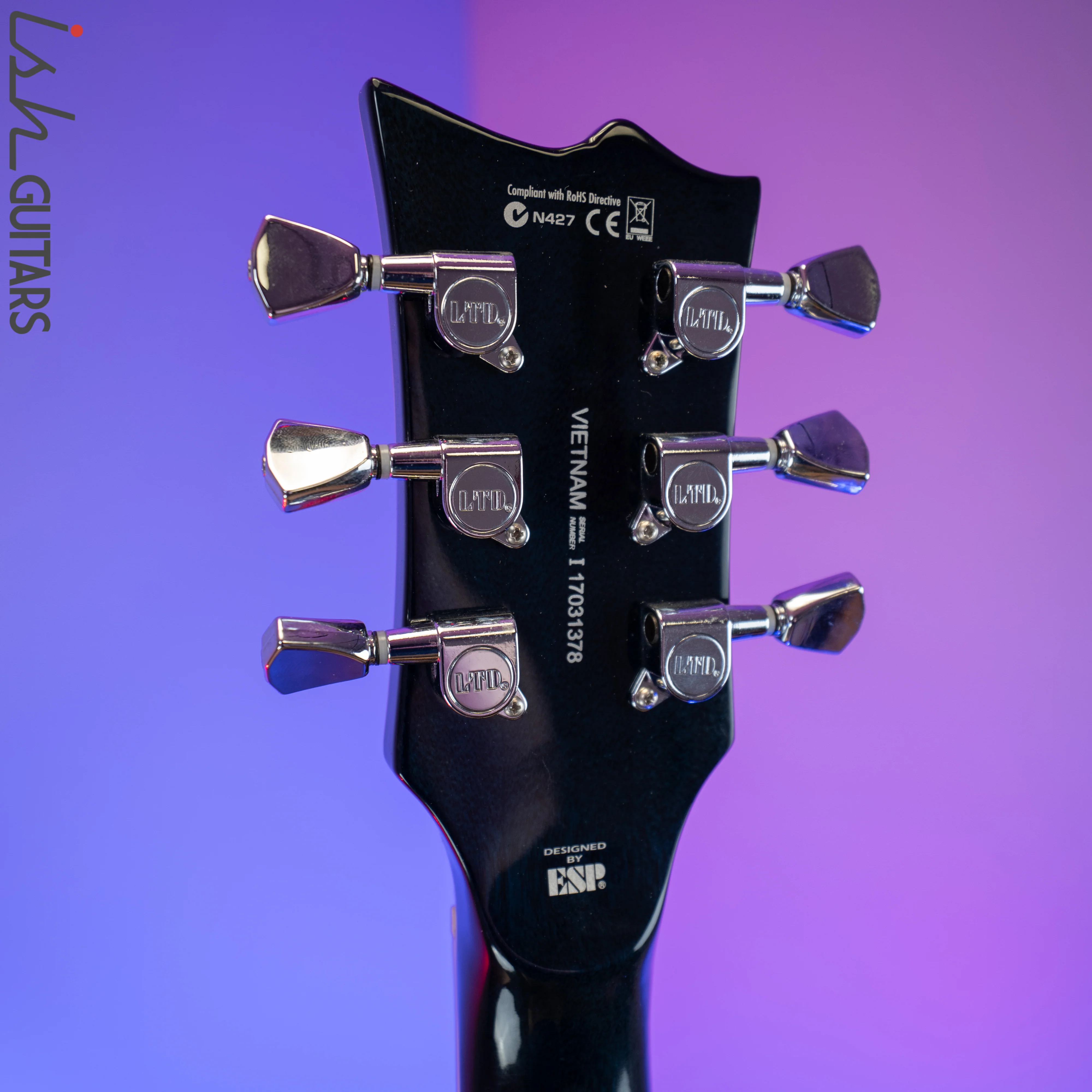 ESP LTD EC-256 Transparent Cobalt Blue - Image 10