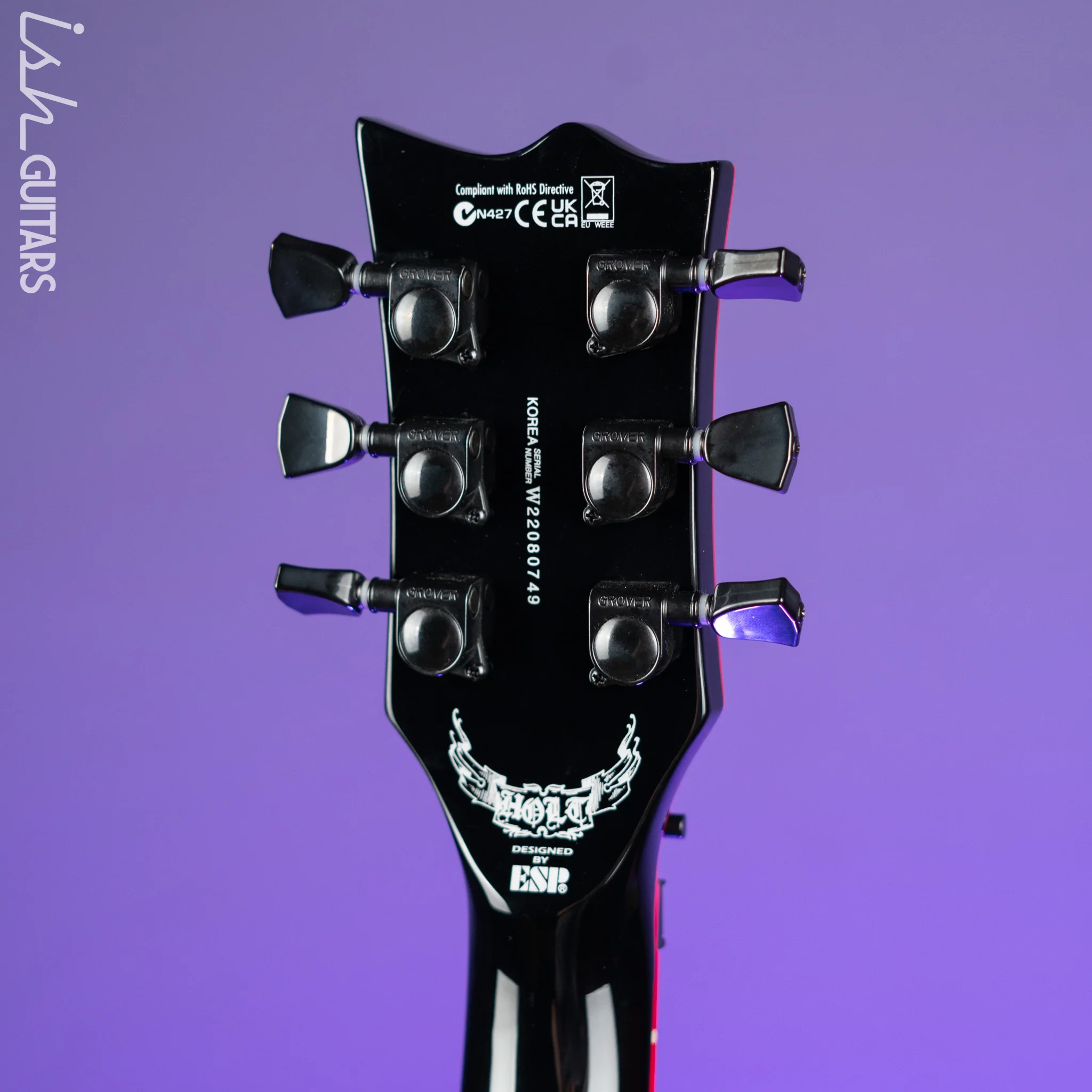 ESP LTD GH-600 Gary Holt Signature Electric Guitar Black - Image 10