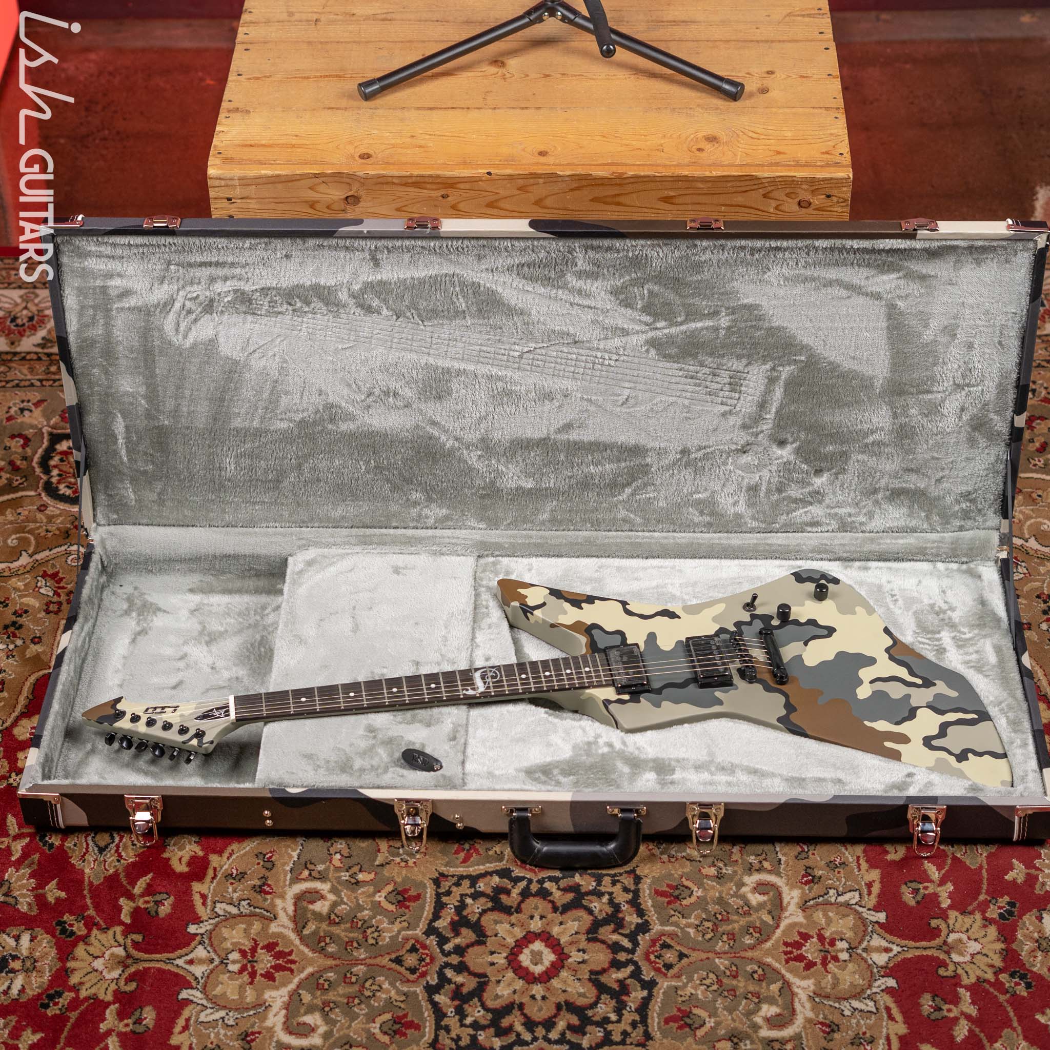 ESP LTD James Hetfield Signature Snakebyte Electric Guitar Camo - Image 12