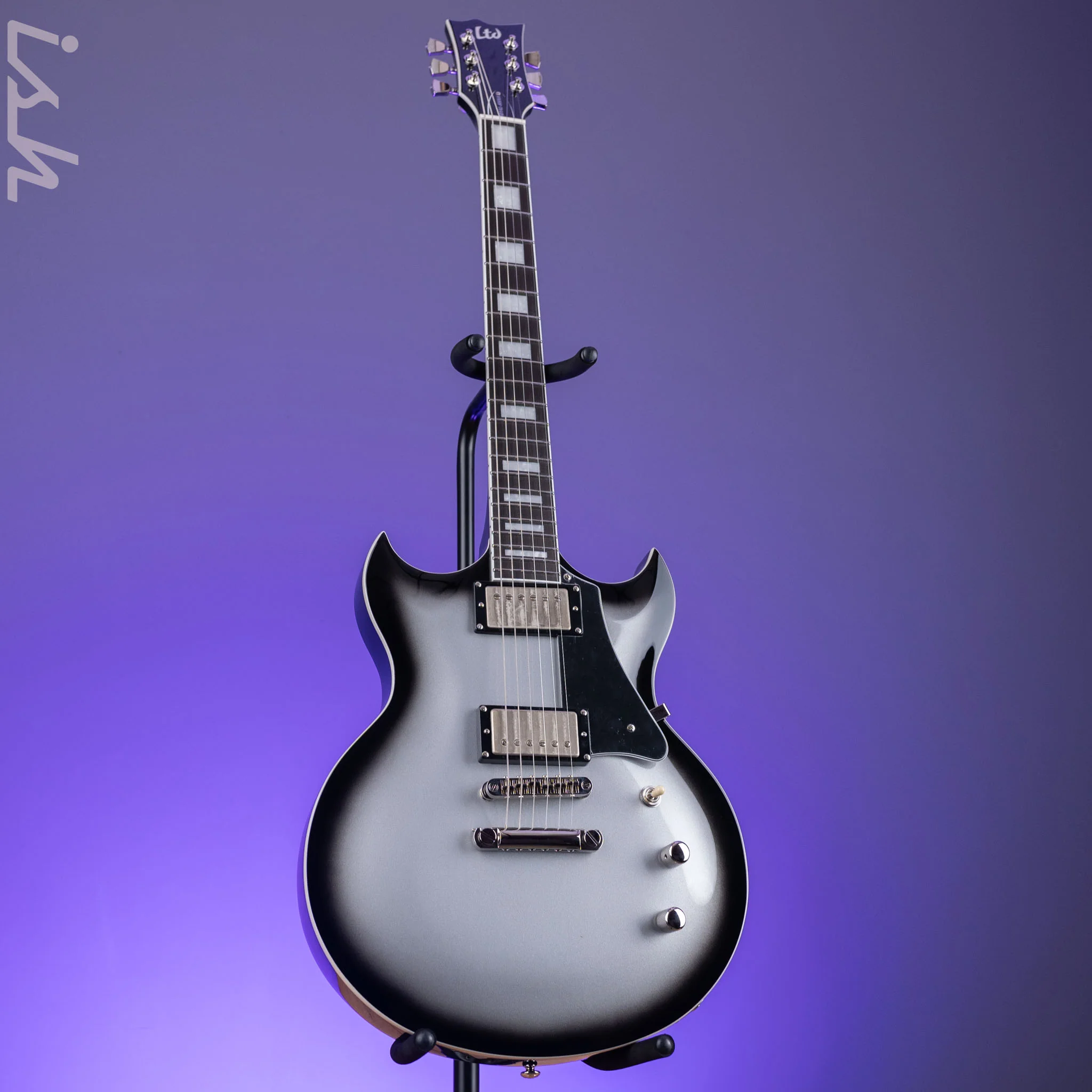 ESP LTD Royal Shiva Bill Kelliher Signature Silver Sunburst - Image 2