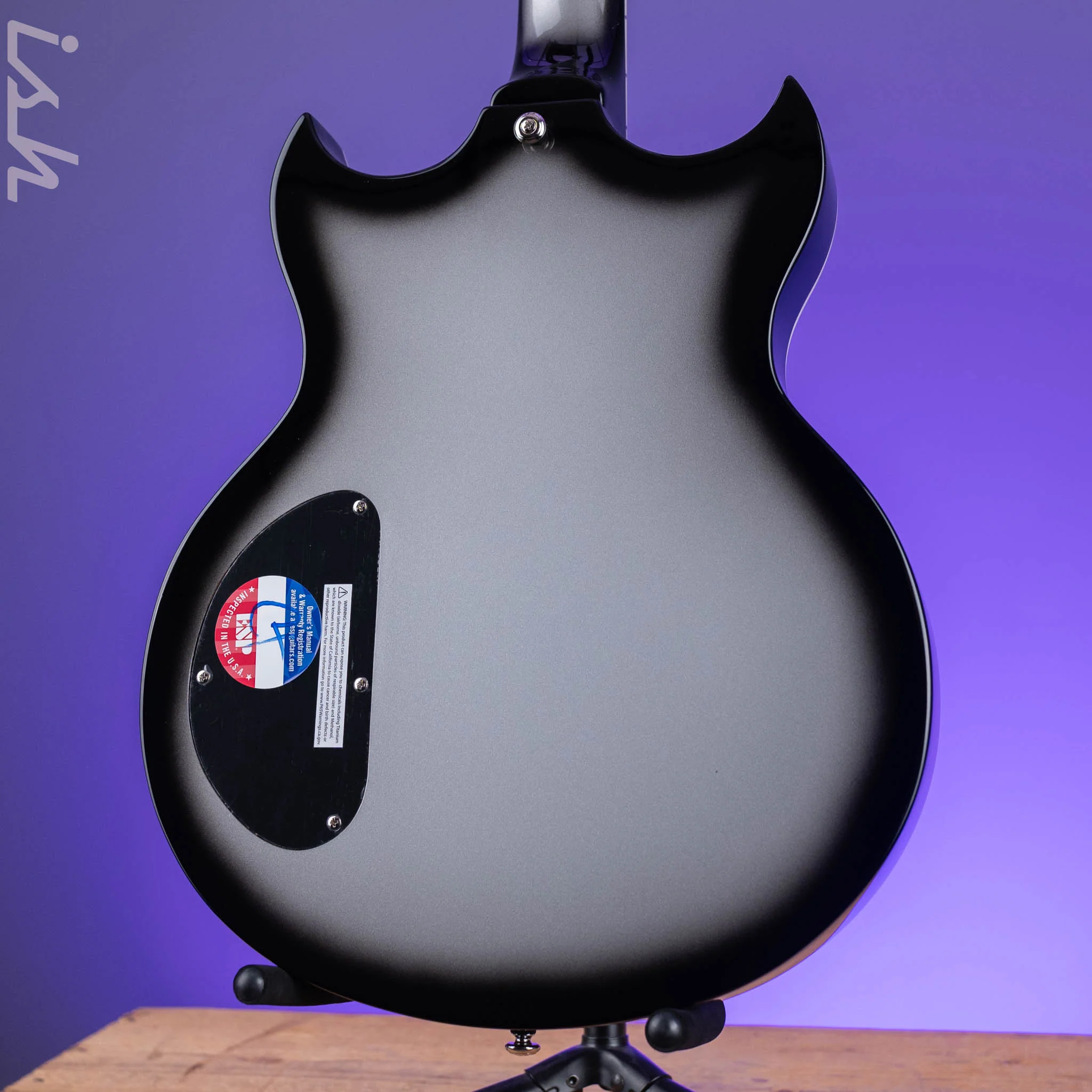 ESP LTD Royal Shiva Bill Kelliher Signature Silver Sunburst - Image 7