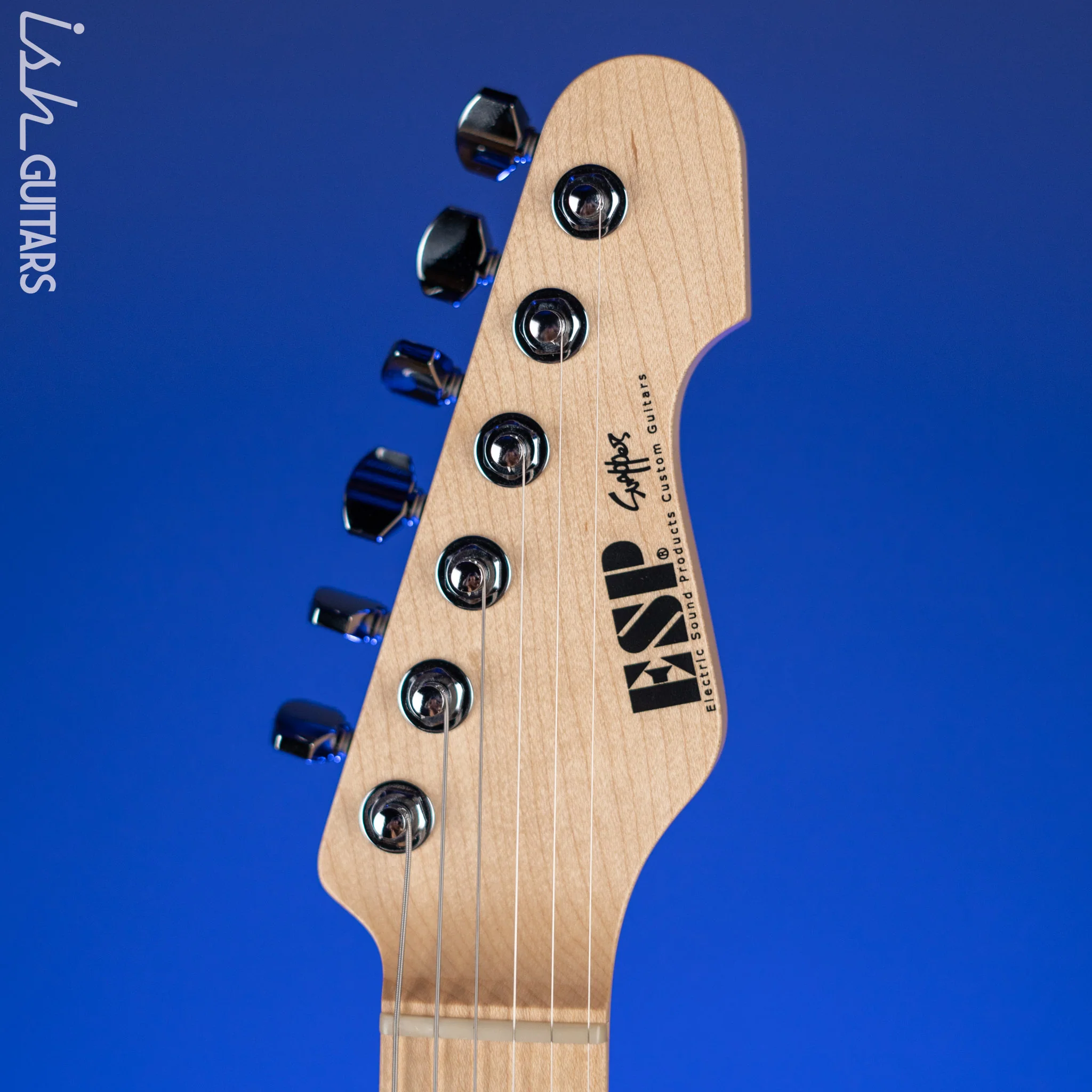 ESP Original Series Snapper CTM Poplar Burl Nebula Pink Purple Burst Demo - Image 7