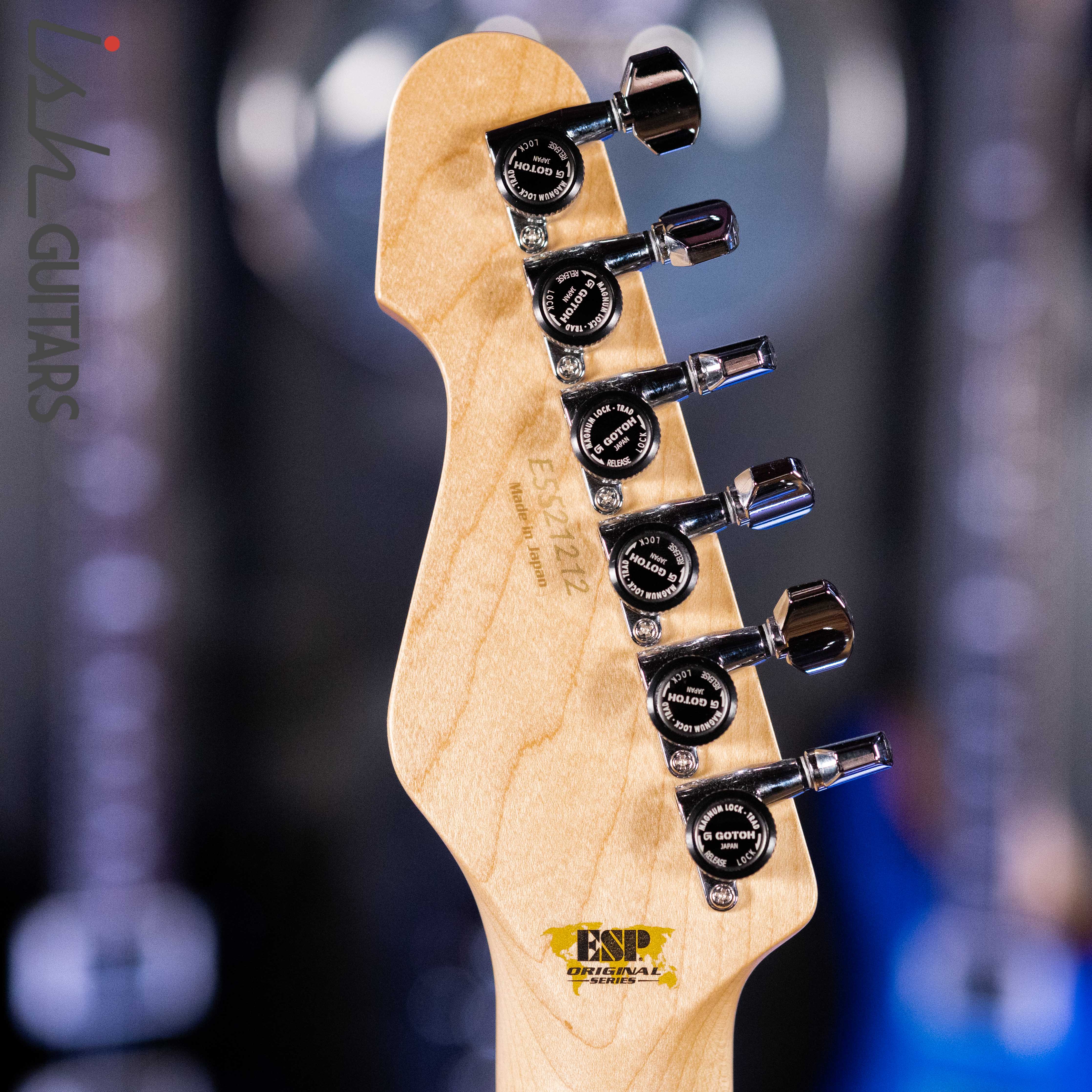ESP Original Snapper AS-BR Driftwood Indigo Purple with Blue Filler - Image 6