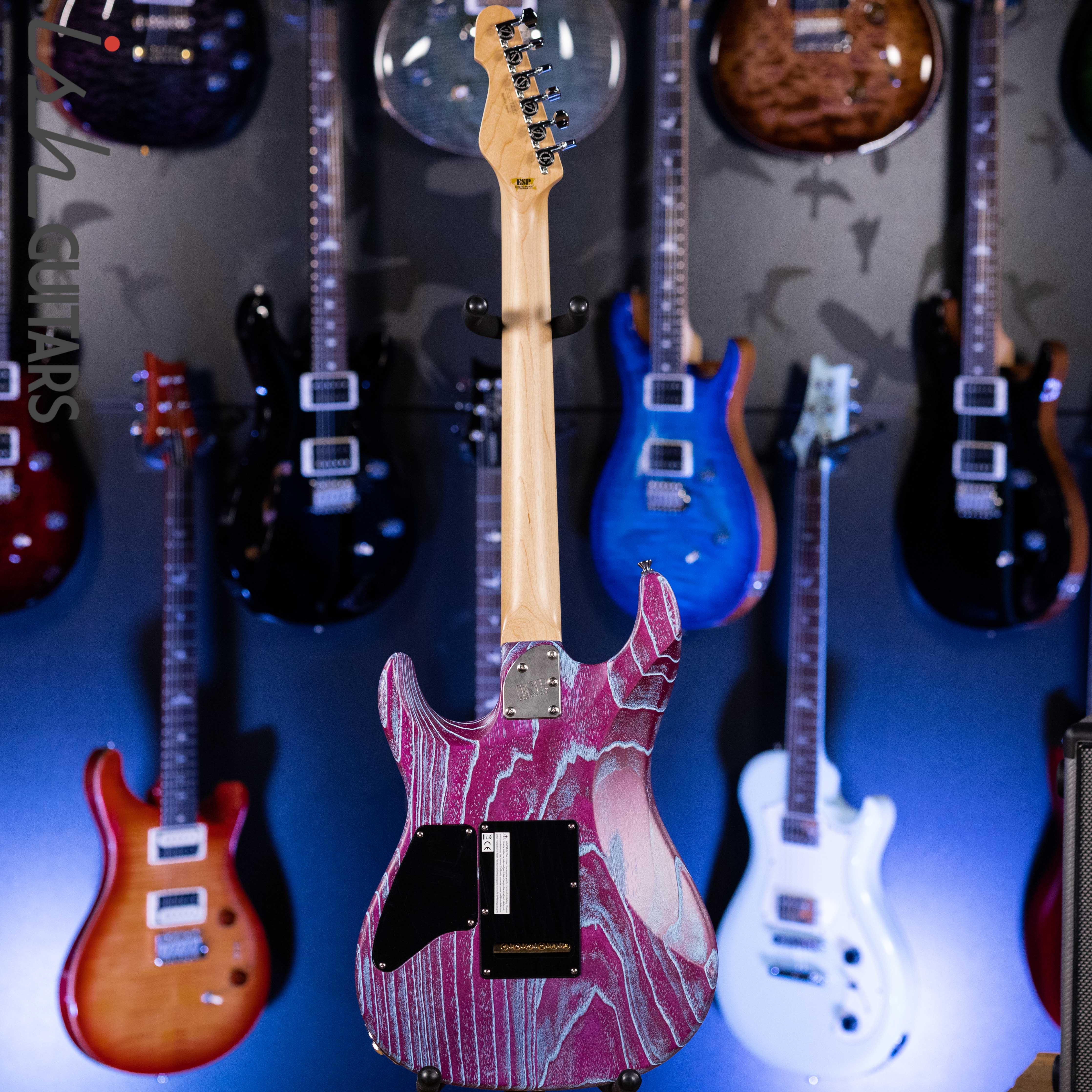 ESP Original Snapper AS-BR Driftwood Indigo Purple with Blue Filler - Image 7