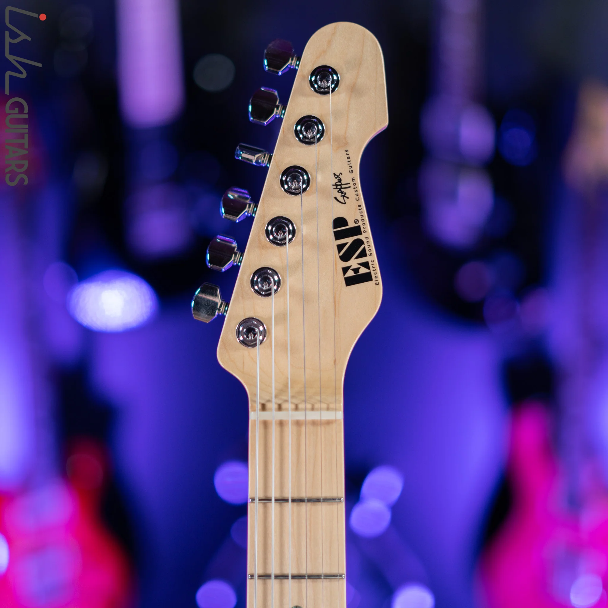 ESP Original Snapper CTM Drift Wood Indigo Purple with Blue Filler - Image 5