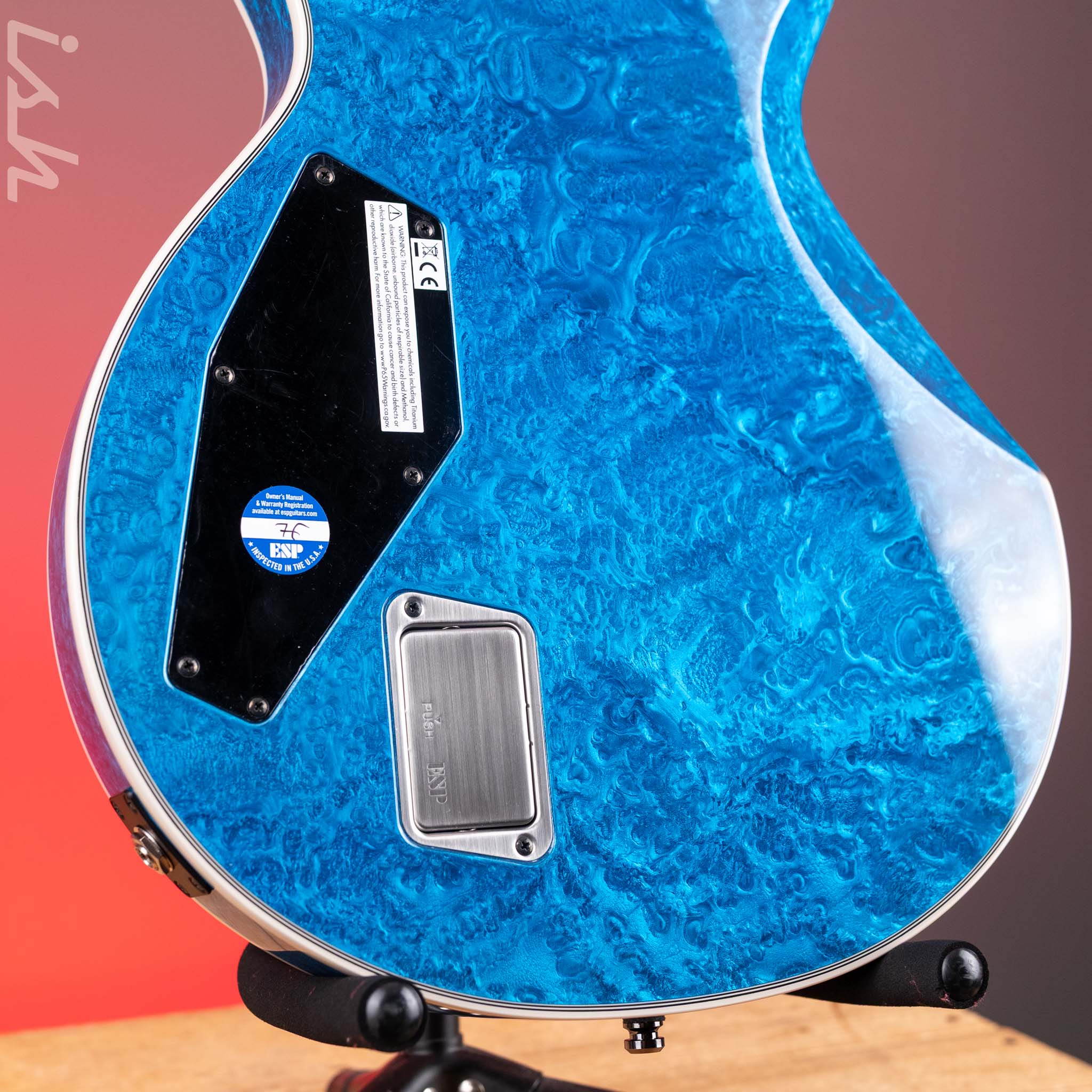 ESP Eclipse Custom Blue Liquid Metal - Image 10