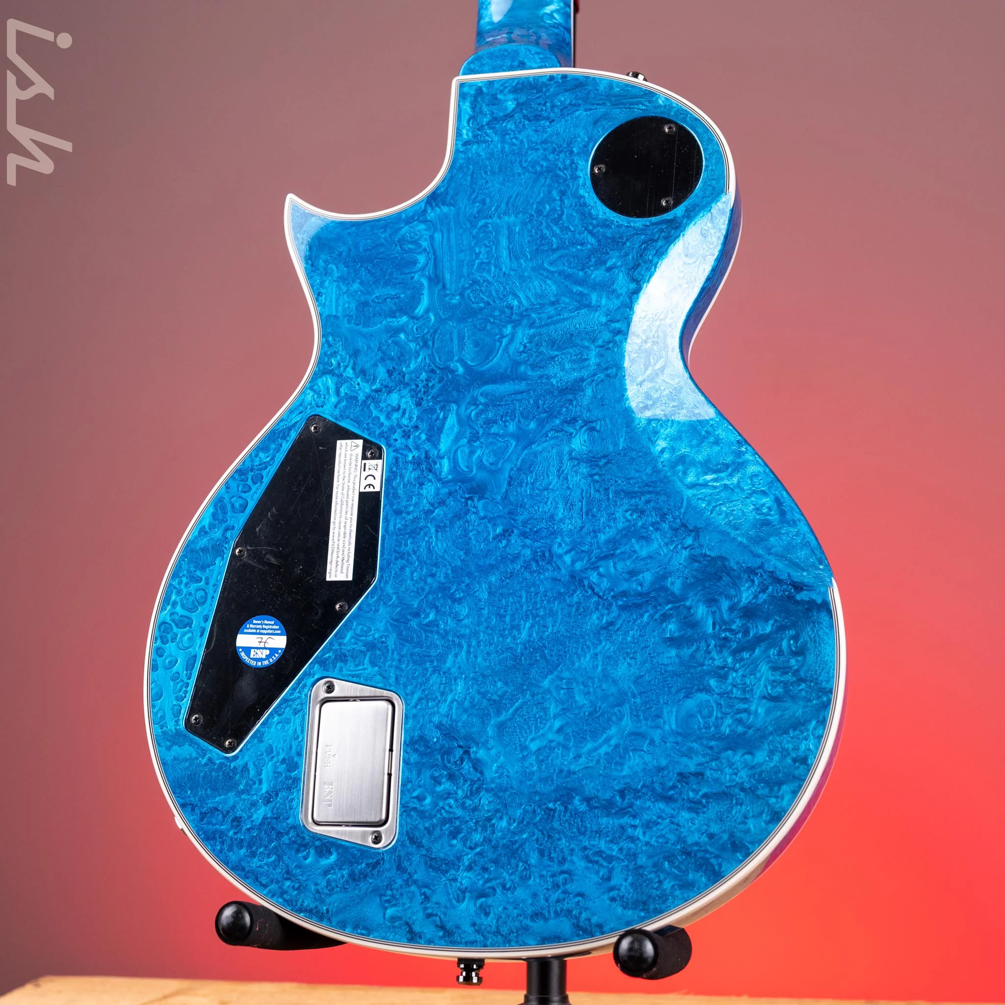 ESP Eclipse Custom Blue Liquid Metal - Image 8