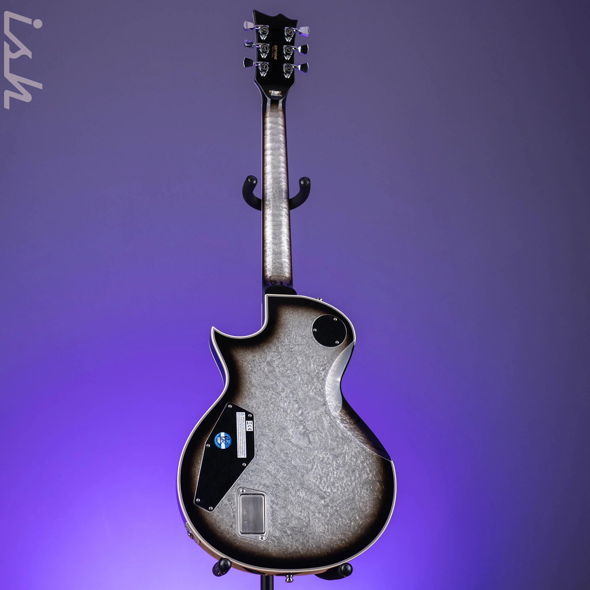 ESP Eclipse Custom Silver Liquid Metal Burst - Image 6