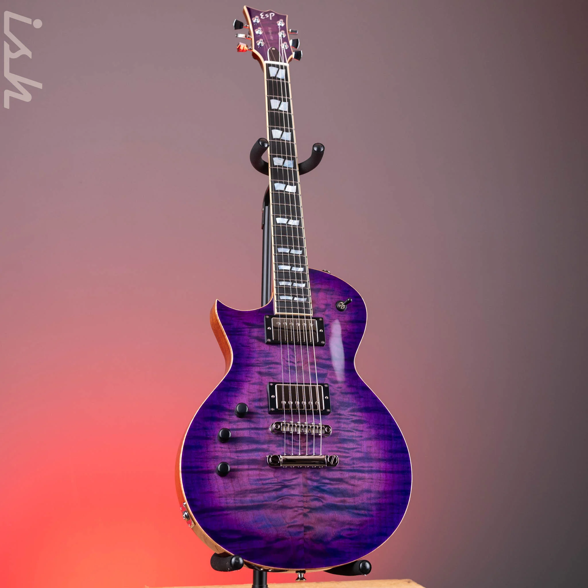 ESP USA Eclipse Left-Handed Purple Sunburst - Image 2