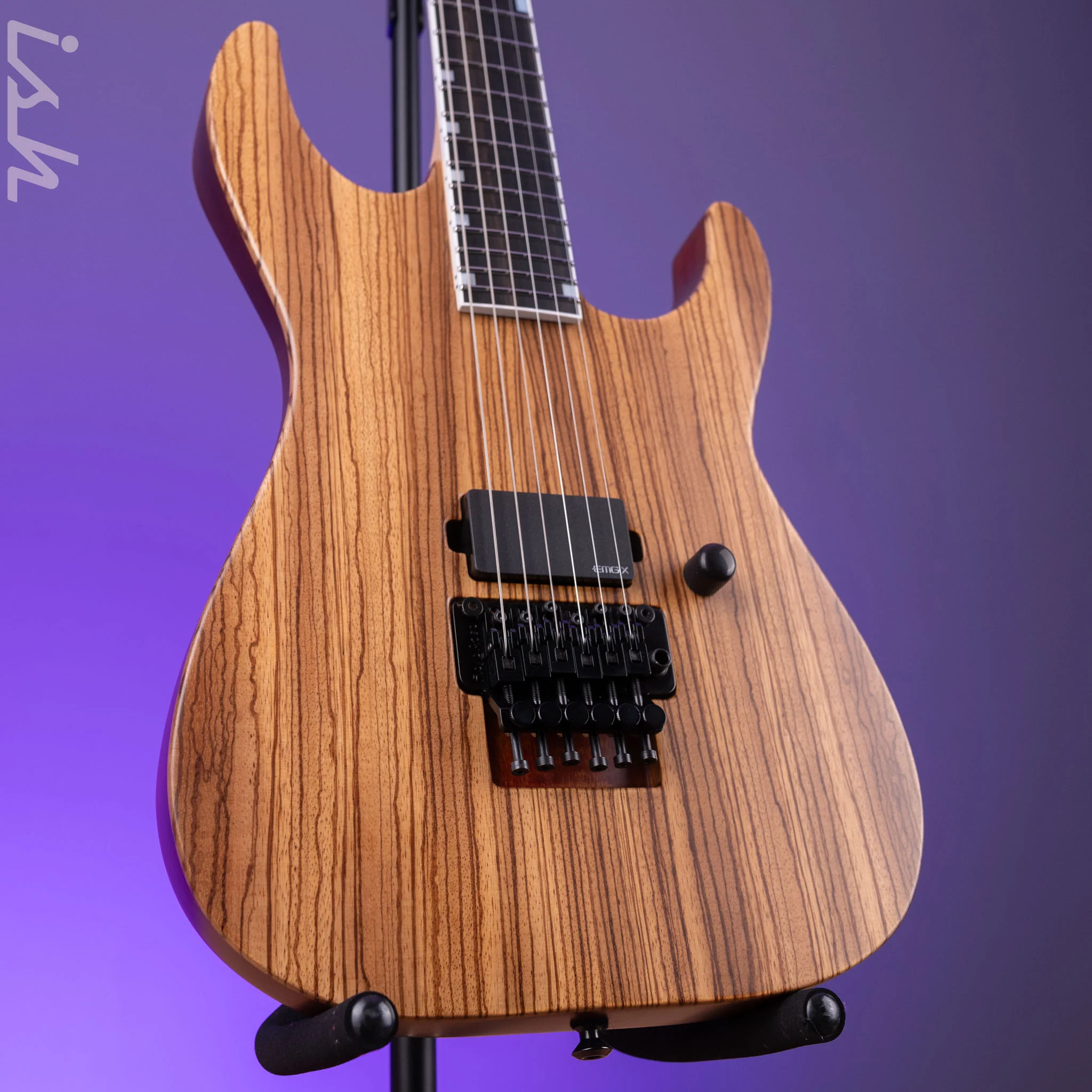 ESP USA M-I DX FR Satin Natural Zebrawood