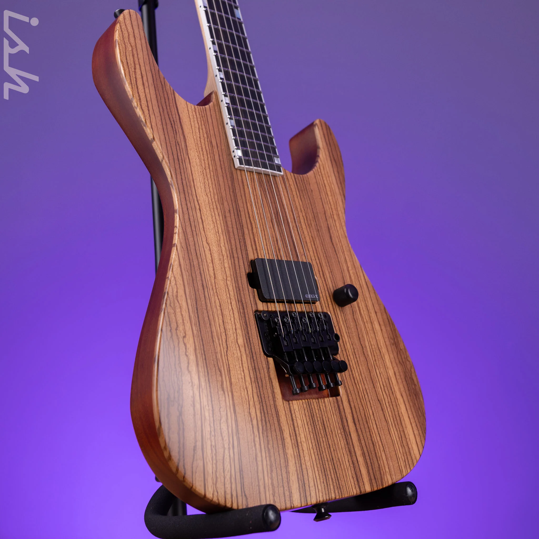 ESP USA M-I DX FR Satin Natural Zebrawood - Image 3