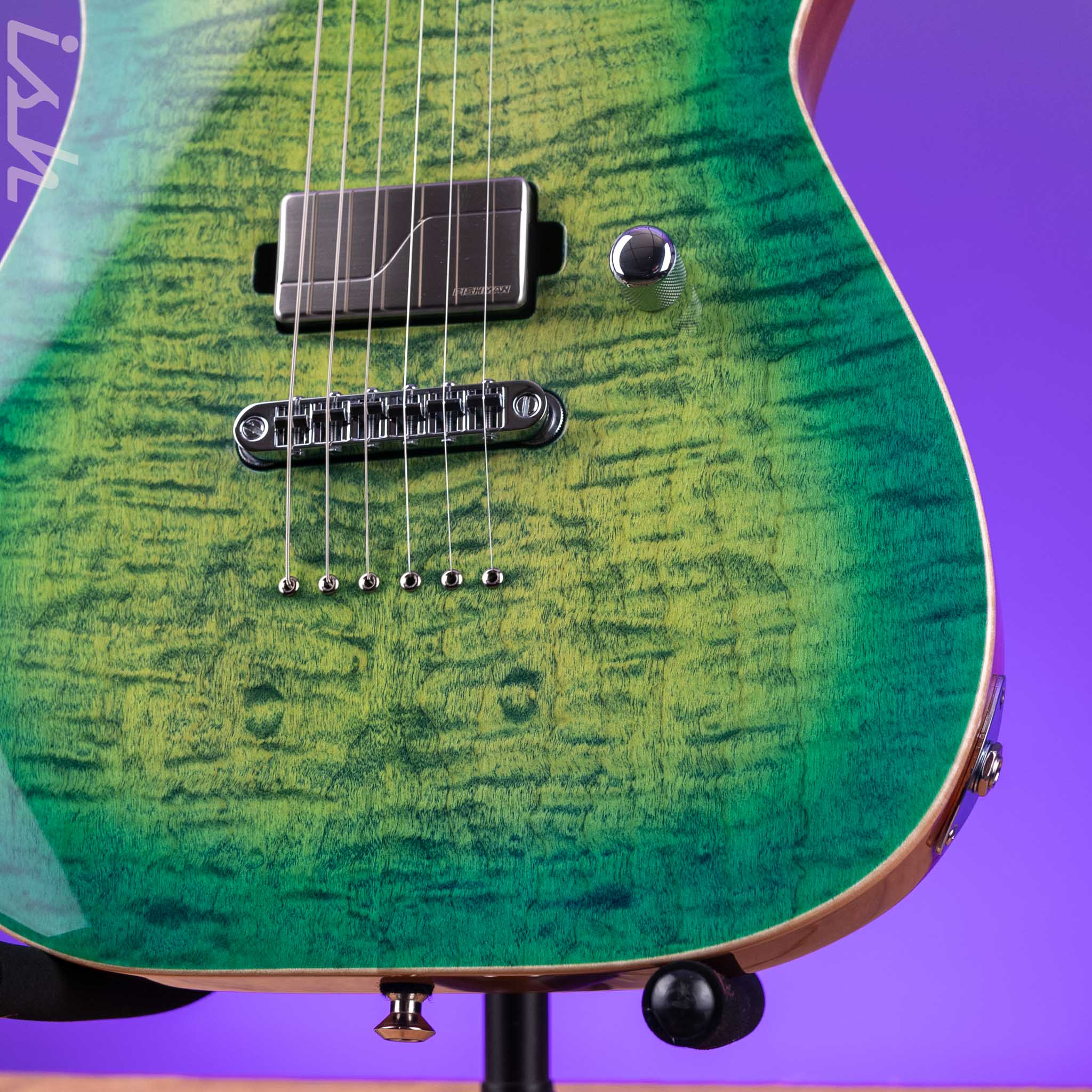 ESP USA M-I NTB NT Lime Burst Quilted Maple - Image 5