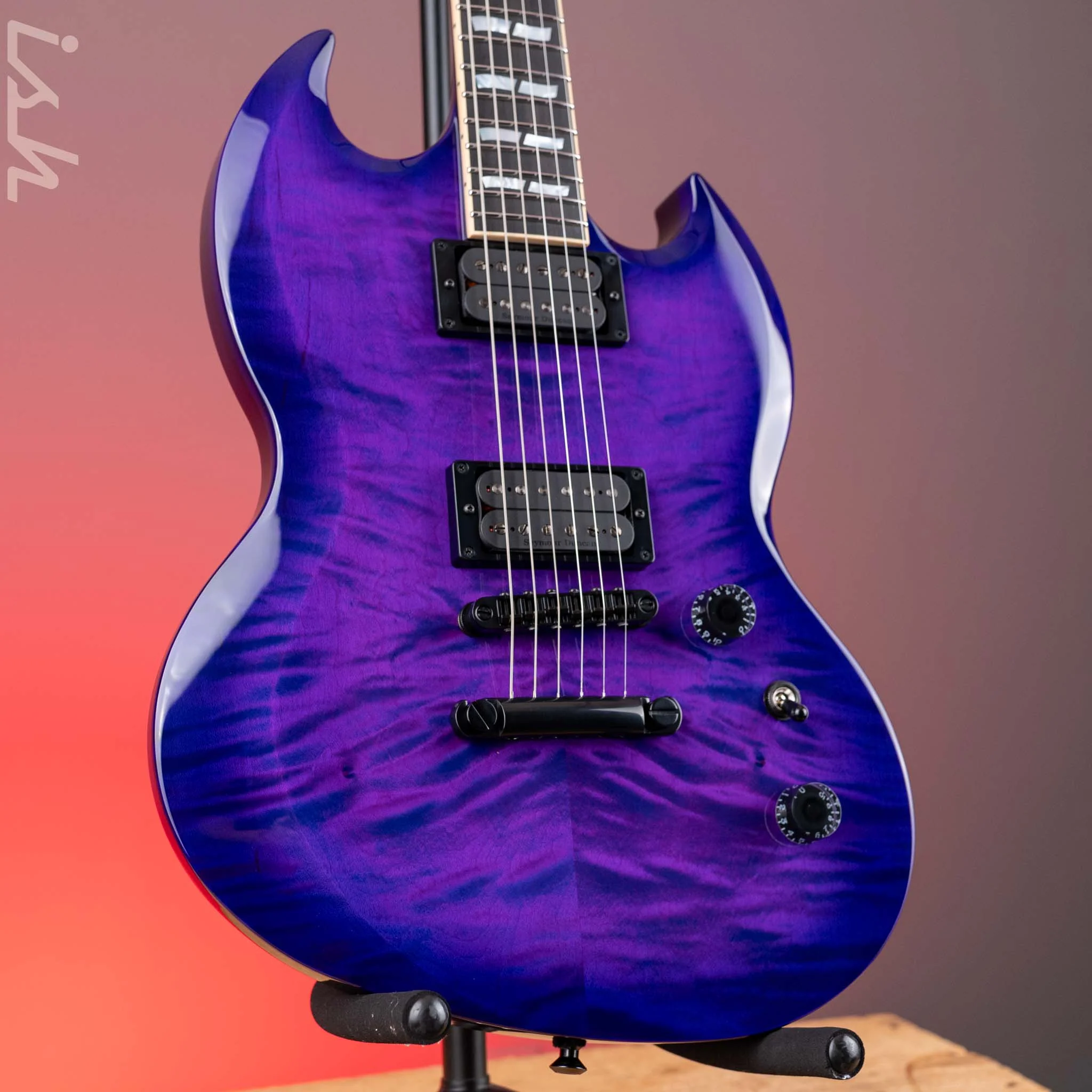 ESP USA Viper Quilted Maple Purple Sunburst
