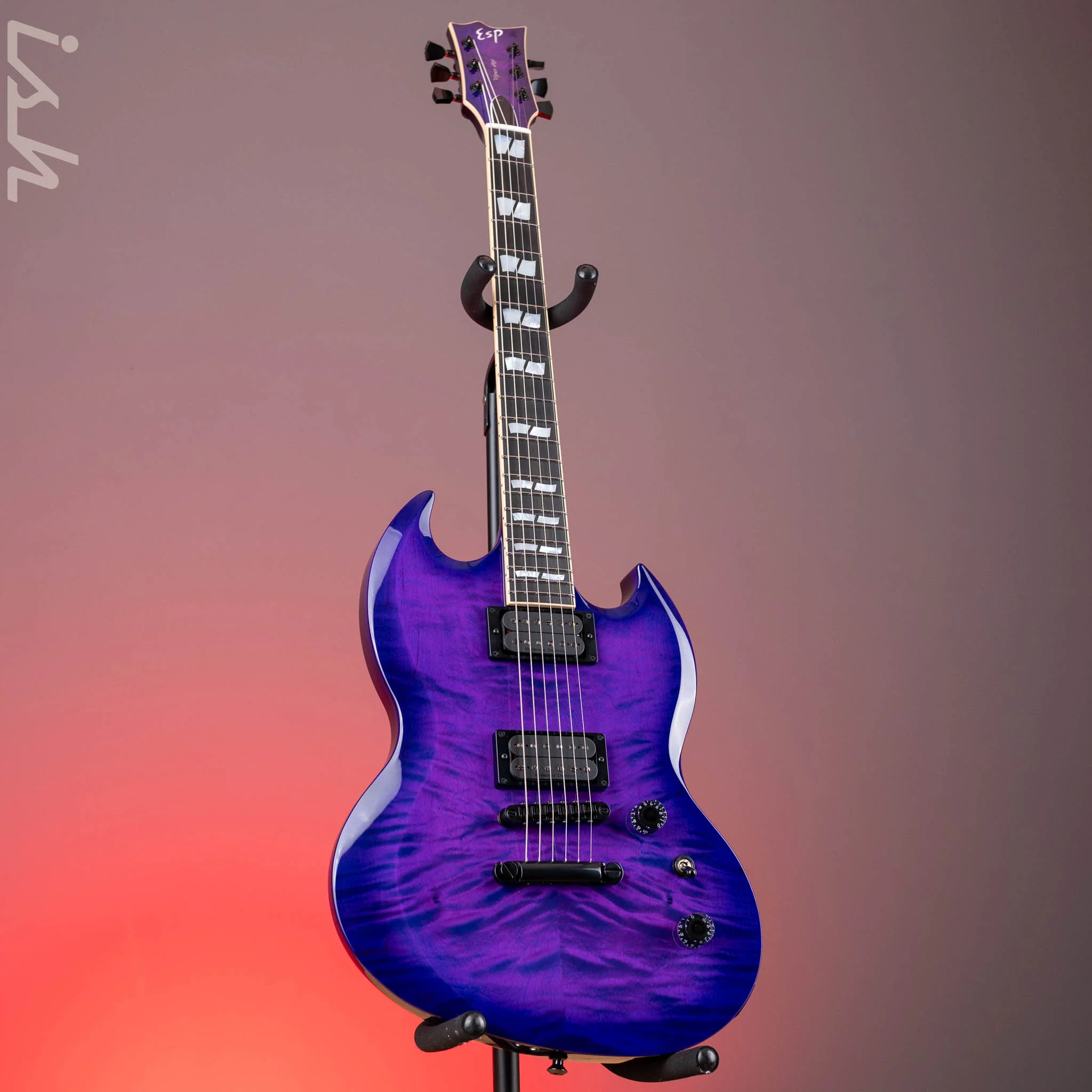 ESP USA Viper Quilted Maple Purple Sunburst - Image 2