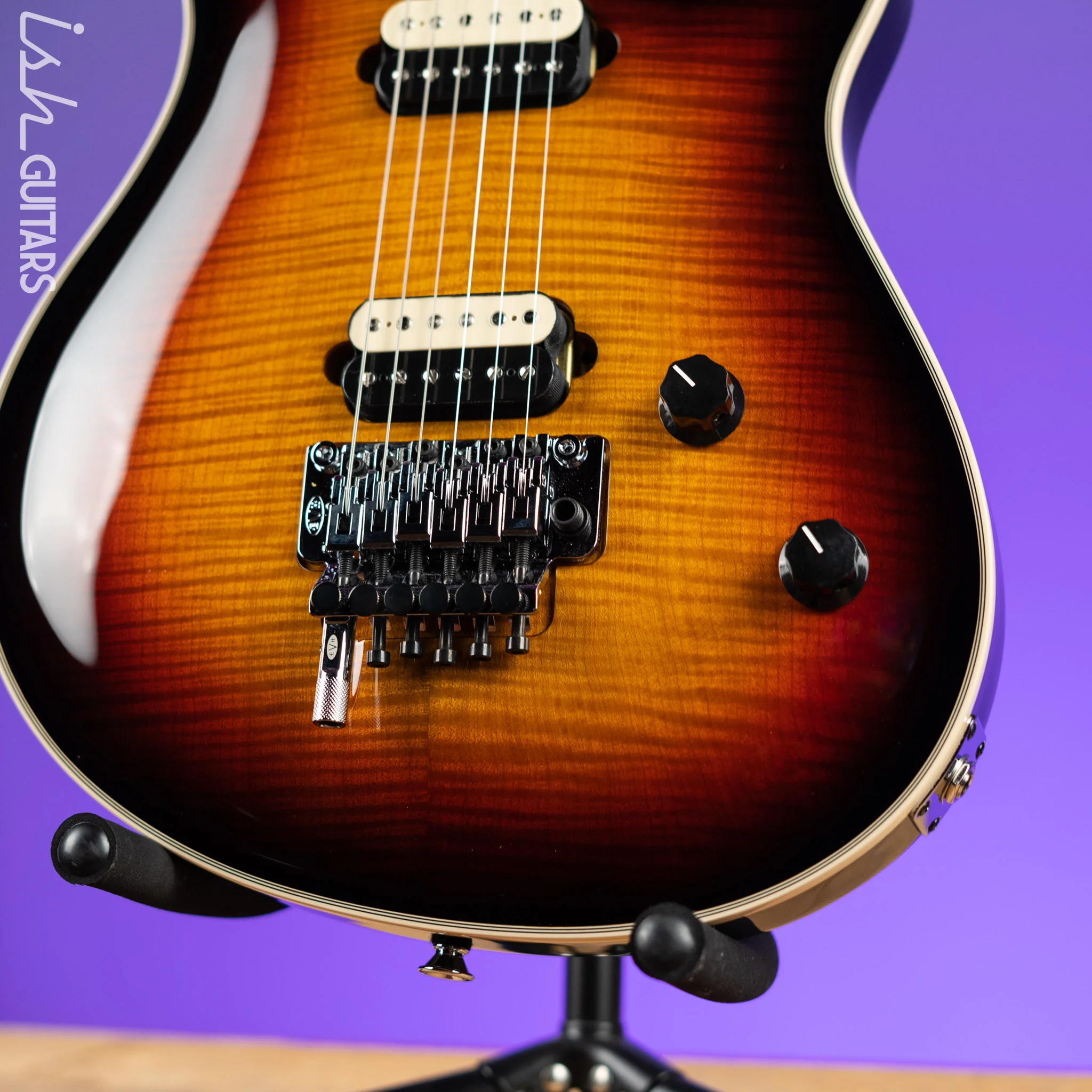 EVH Wolfgang USA 5A Flame Top 3-Tone Burst - Image 4