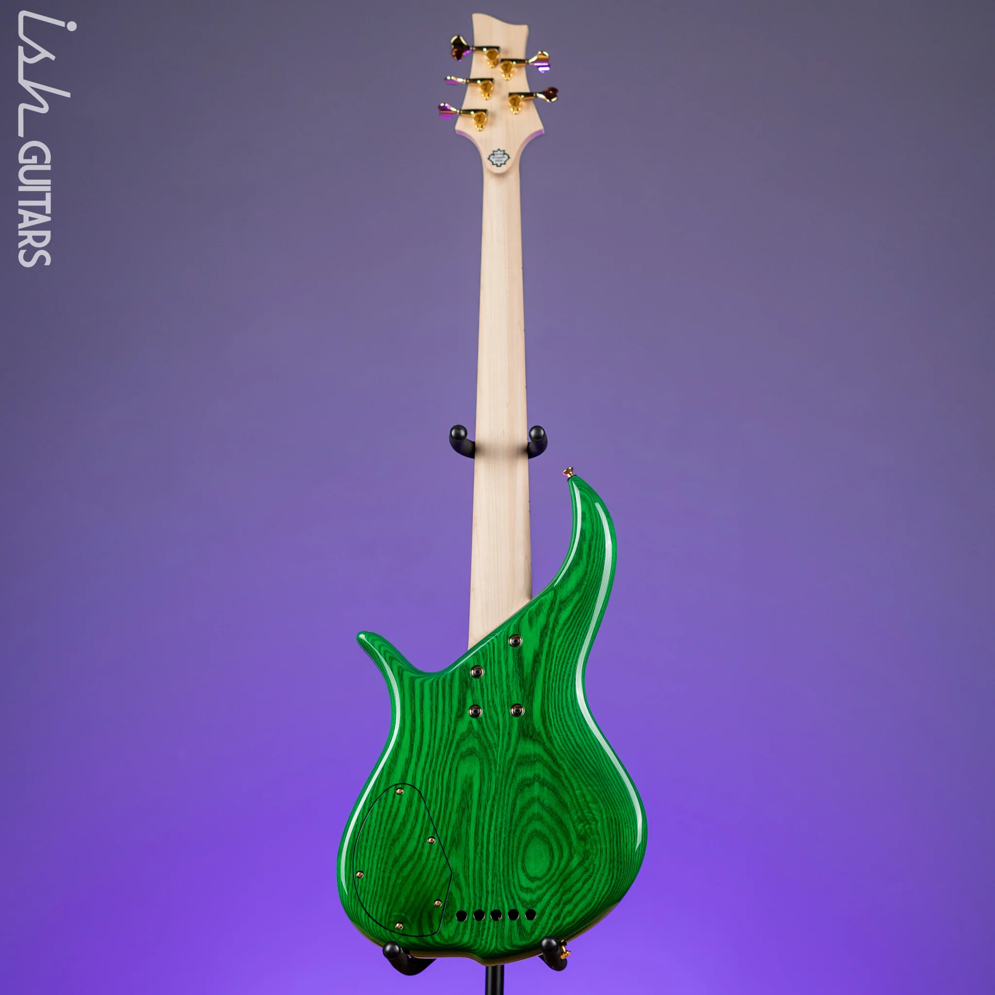 F Bass Deluxe BN5 5-String Bass Transparent Green - Image 7