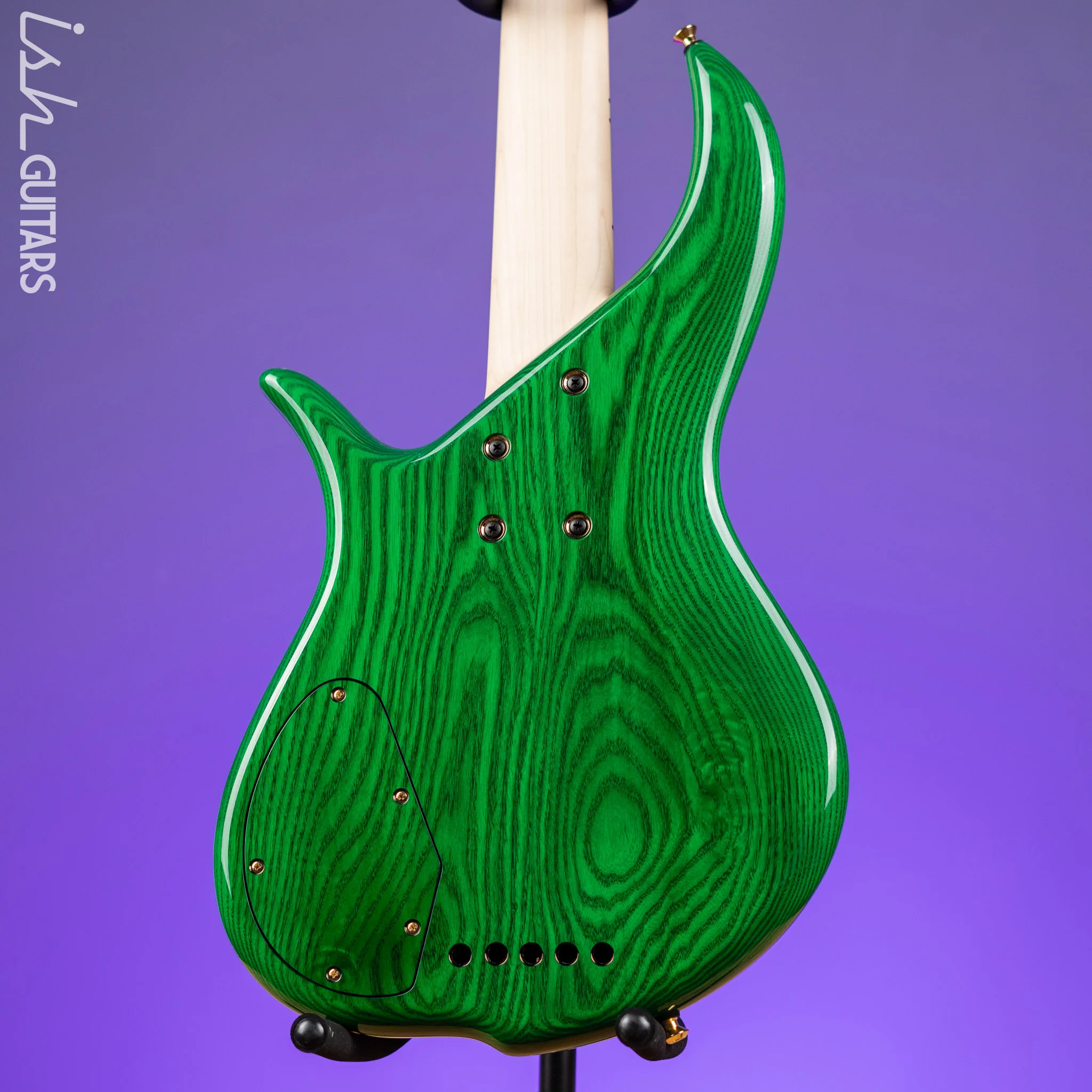F Bass Deluxe BN5 5-String Bass Transparent Green - Image 8