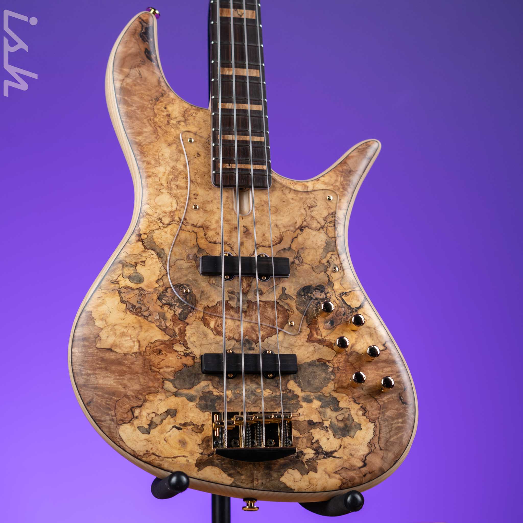 F Bass VF4-J Spalted Maple Natural Matte