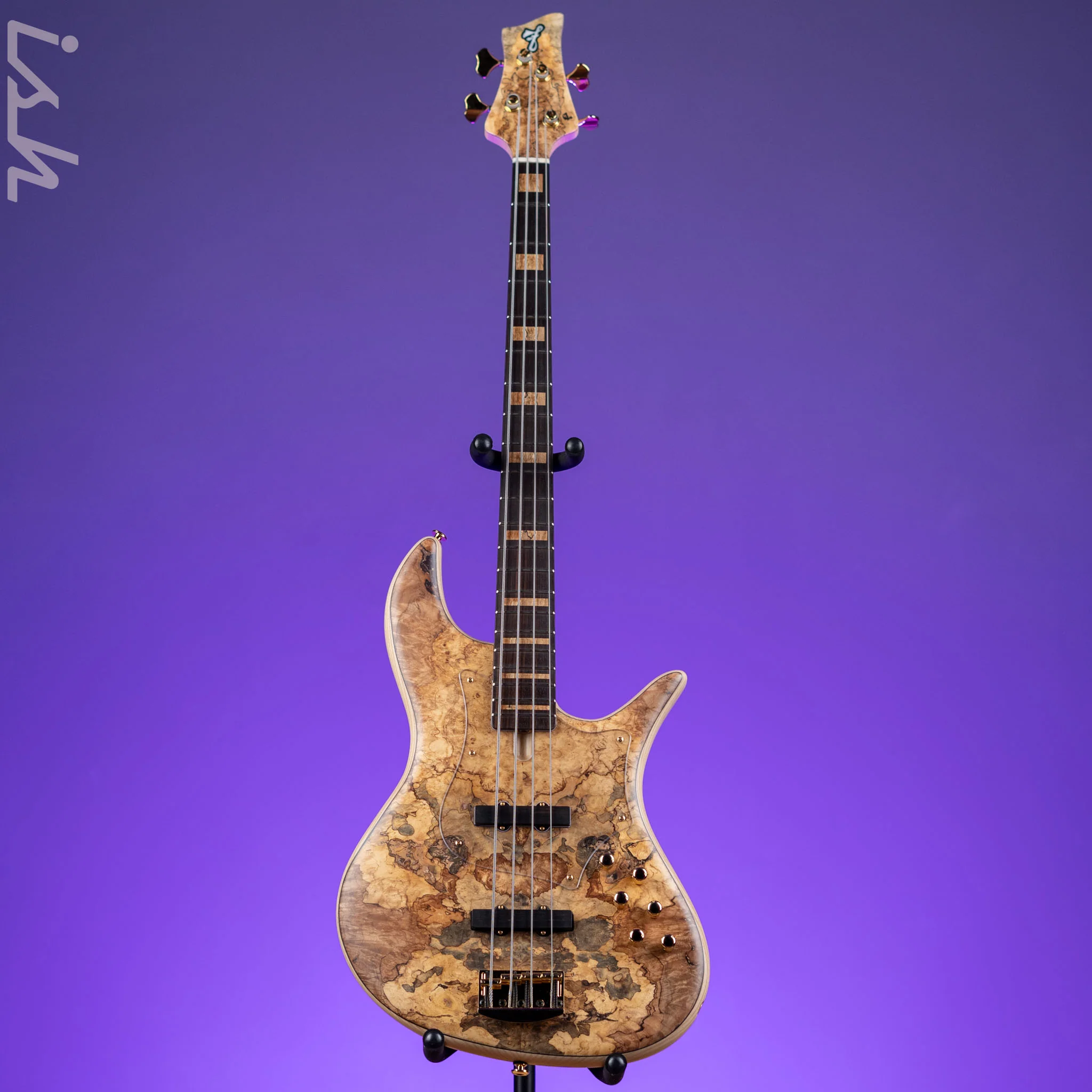 F Bass VF4-J Spalted Maple Natural Matte - Image 2