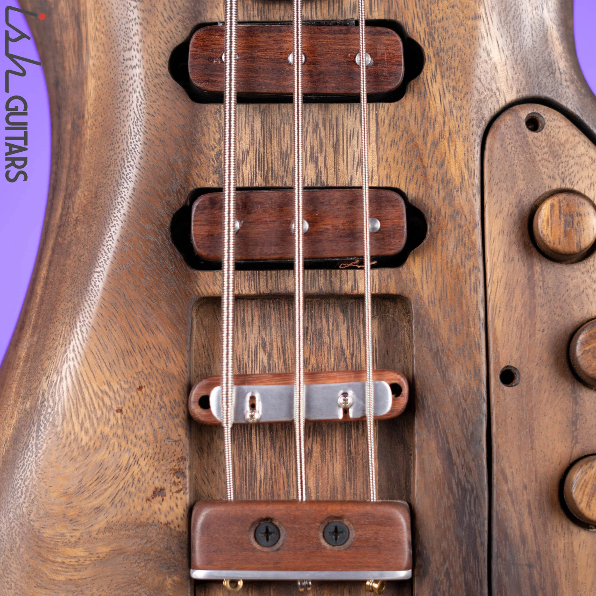 Fberma Custom 3 String Monster Burlwood Bass - Image 5