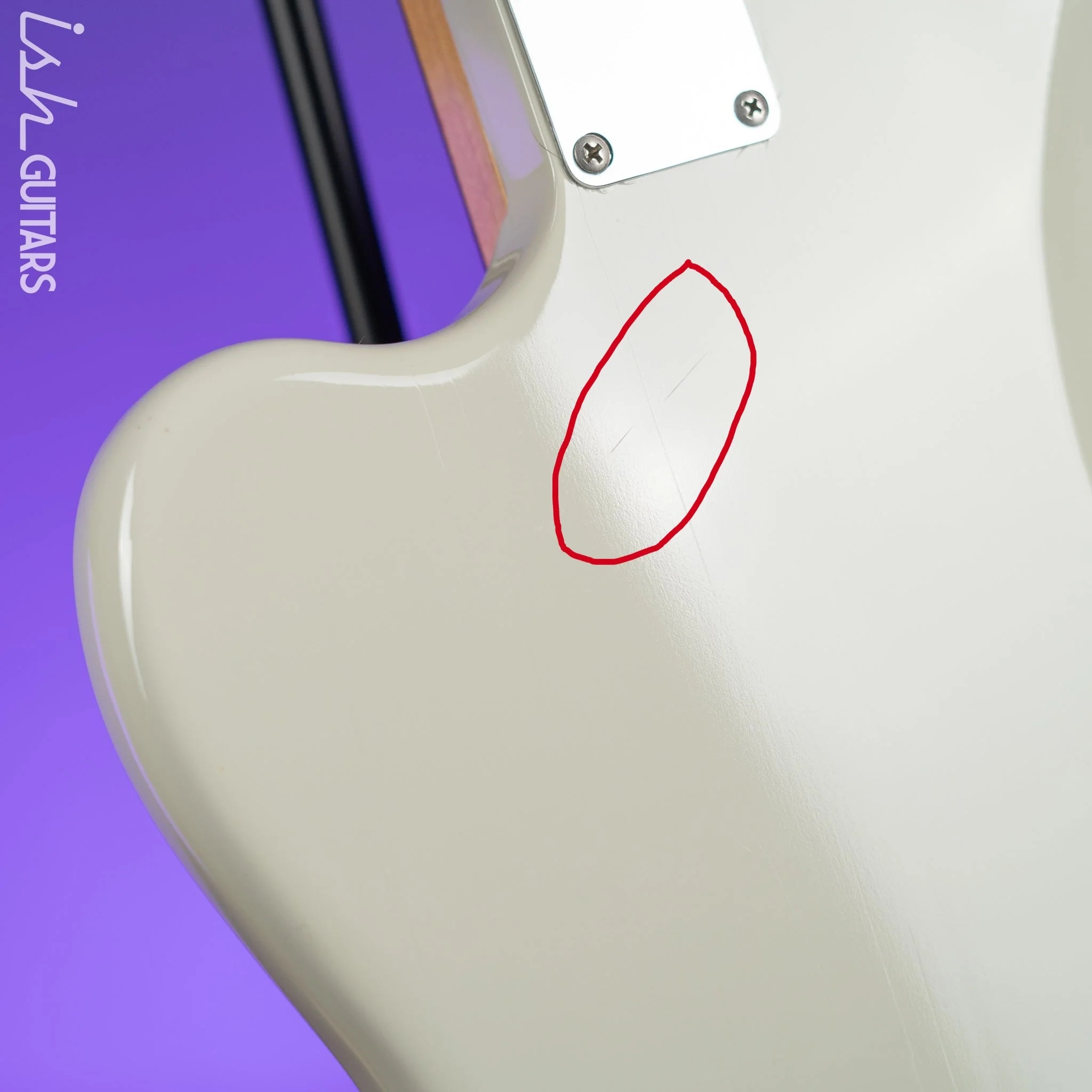 2006 Fender Bass VI Olympic White Masterbuilt Mark Kendrick - Image 17
