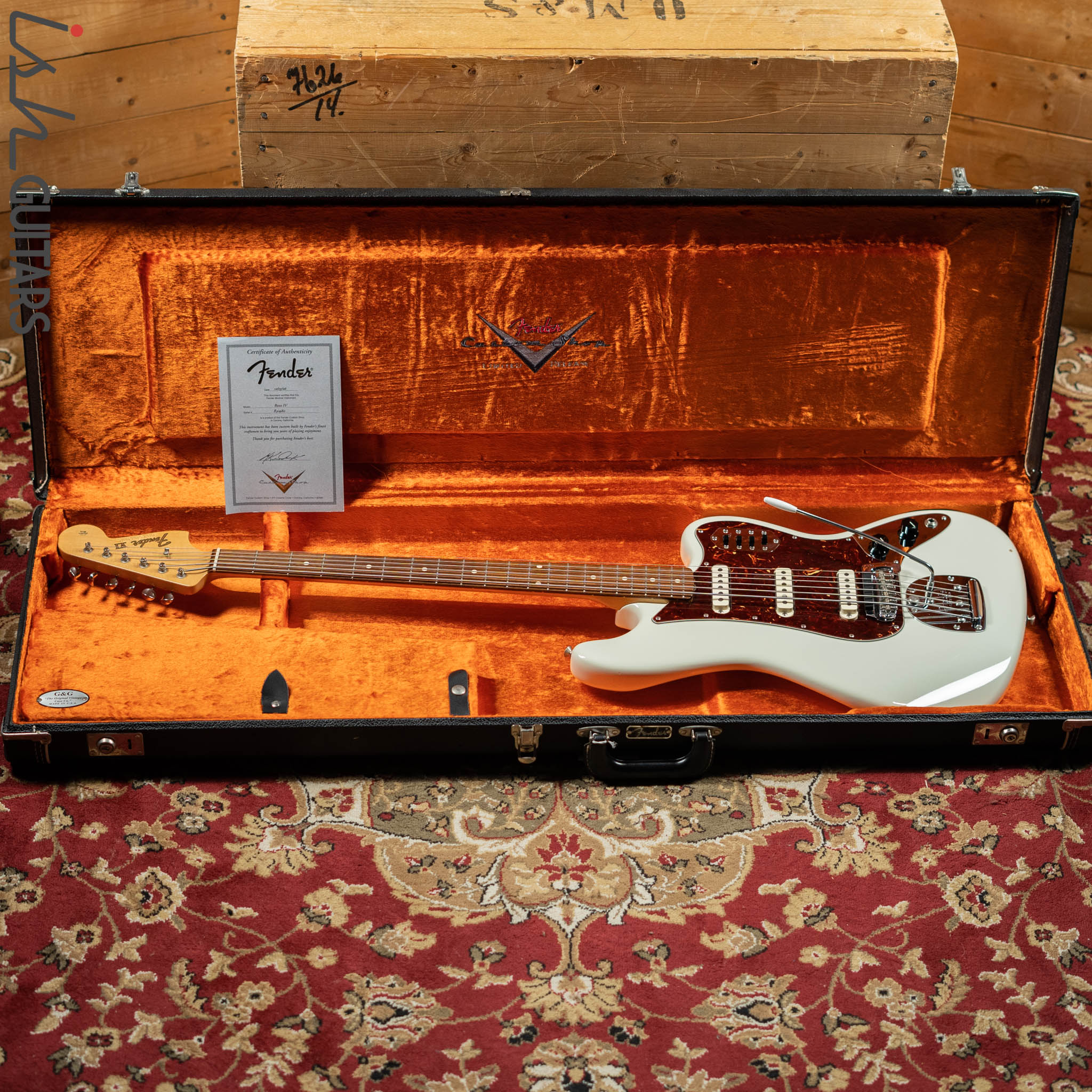 2006 Fender Bass VI Olympic White Masterbuilt Mark Kendrick - Image 22