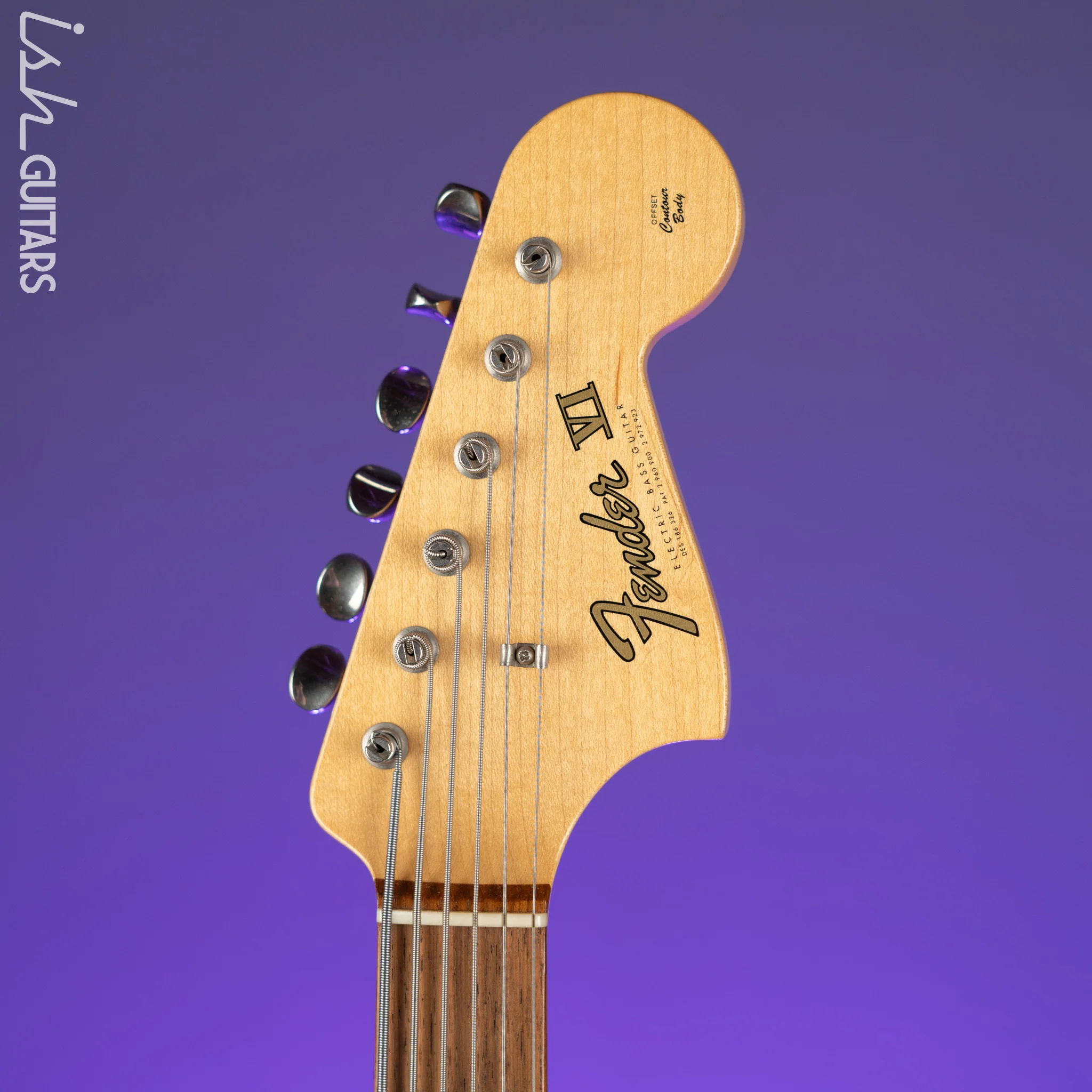 2006 Fender Bass VI Olympic White Masterbuilt Mark Kendrick - Image 5