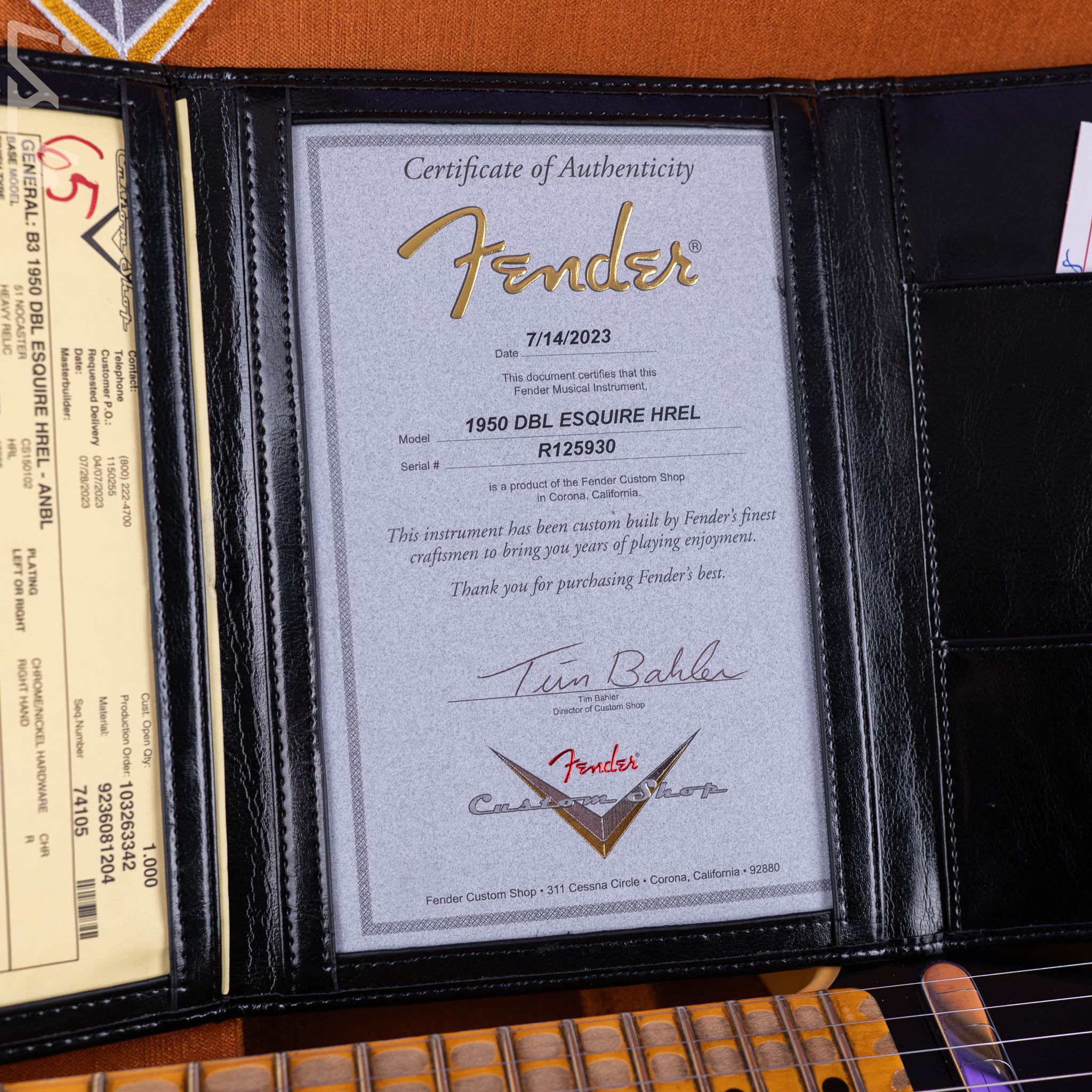 2023 Fender Custom Shop 1950 Double Esquire Heavy Relic Nocaster Blonde - Image 12