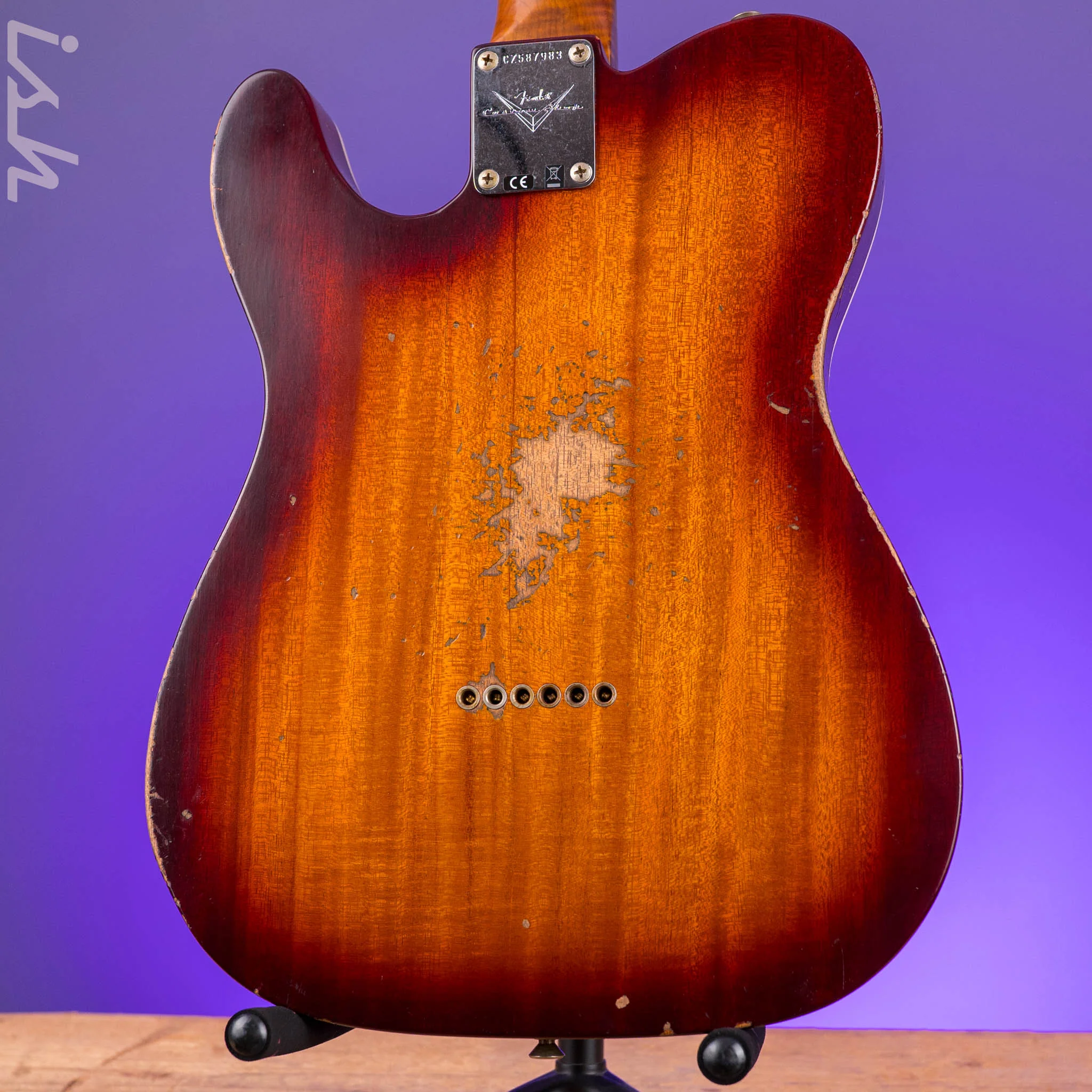 Fender Custom Shop Artisan Dual P90 Tele Relic Aged Tobacco Sunburst - Image 7