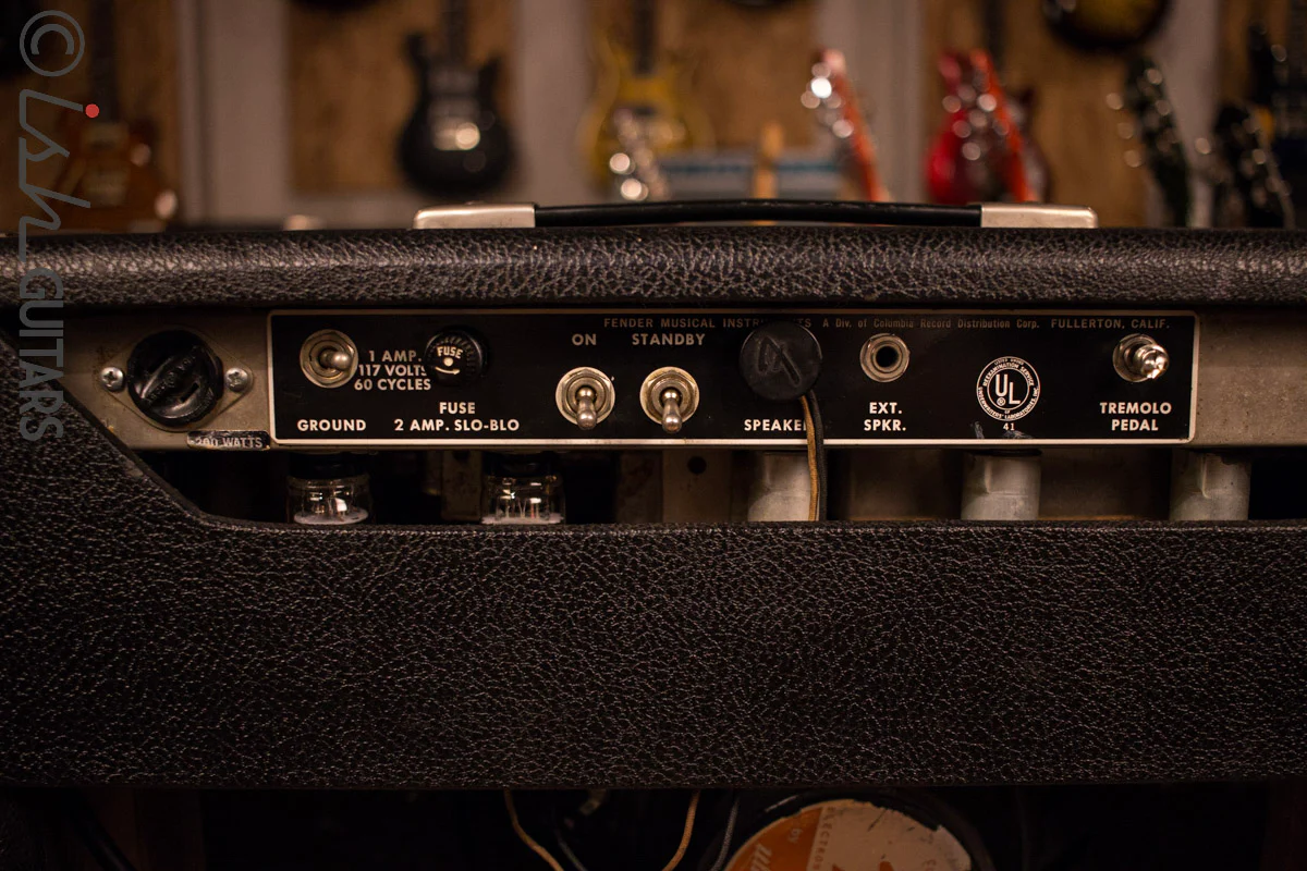 1965 Fender Deluxe Amp Non Reverb Blackface - Image 5