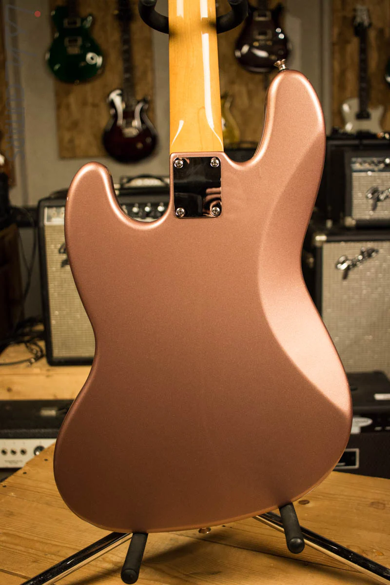 2003 Fender Jazz Bass FSR Burgundy Mist Metallic MIM #37 - Image 8
