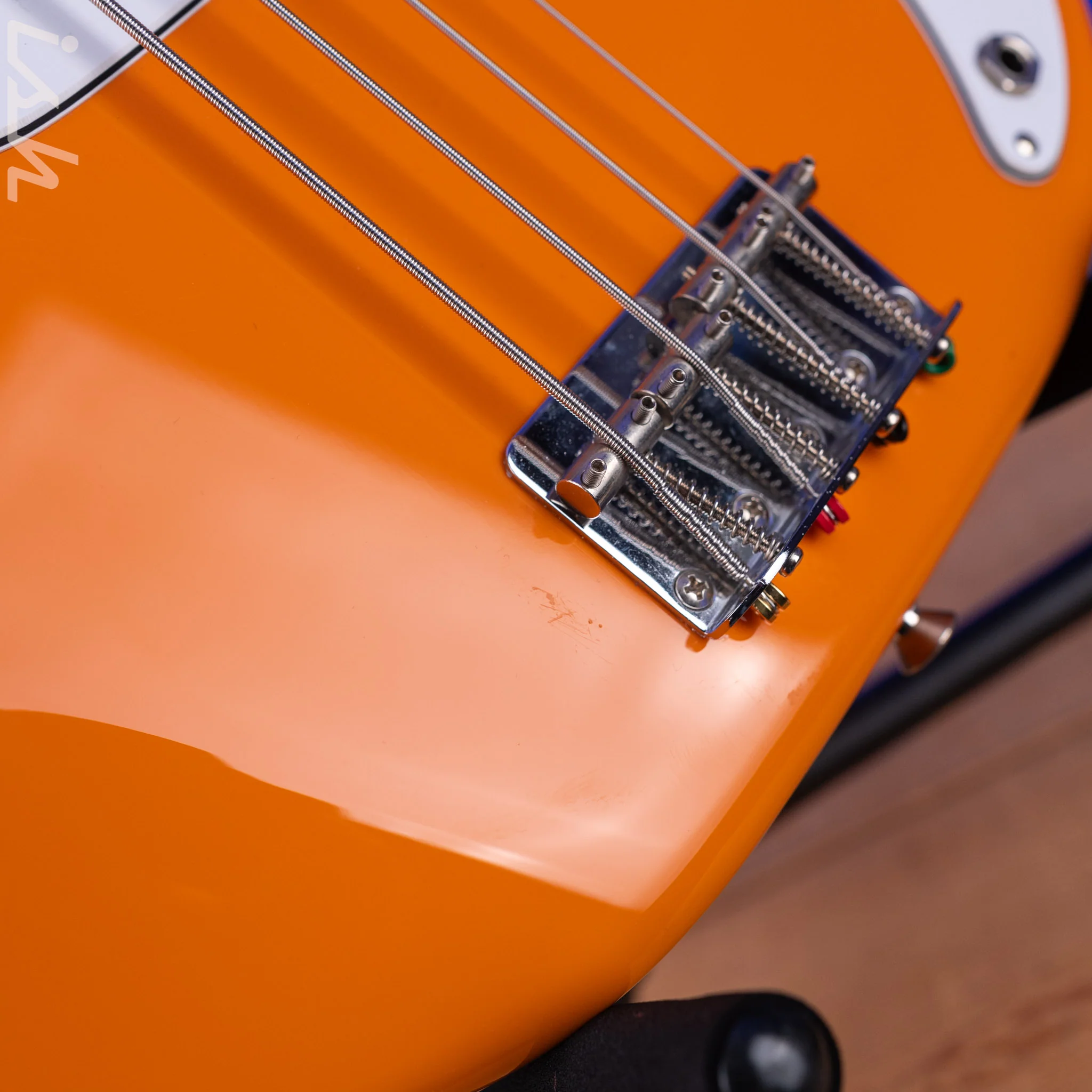 2004 Fender MIJ  Capri Orange Precision Bass - Image 7