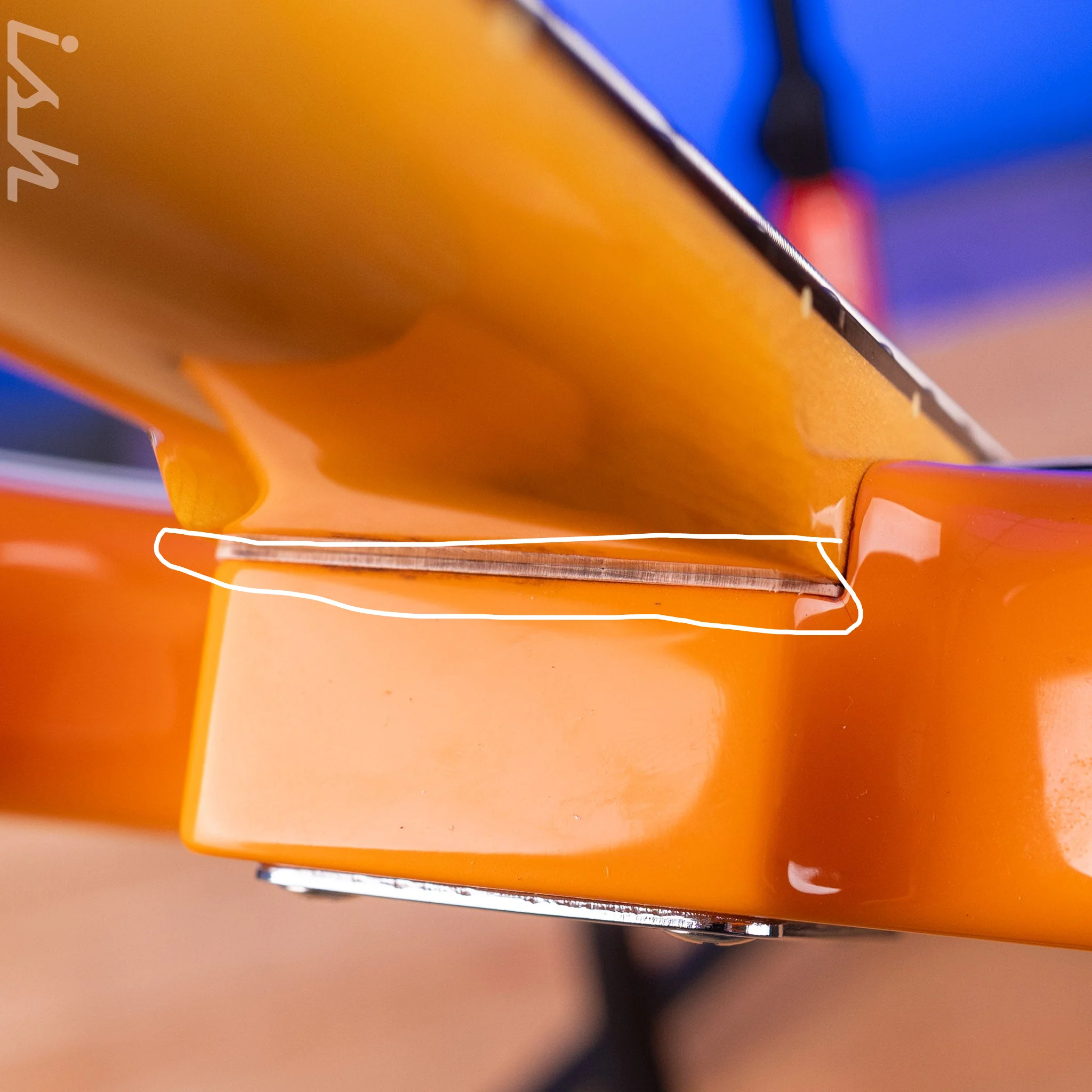 2004 Fender MIJ  Capri Orange Precision Bass - Image 9