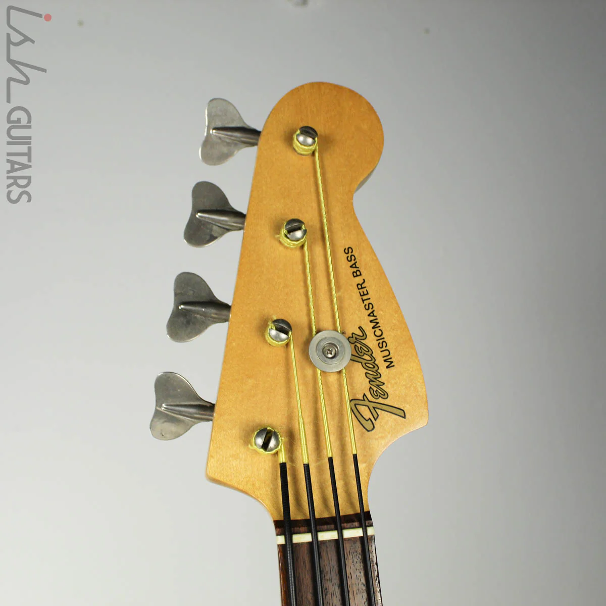 1976 Fender Musicmaster Bass Short Scale Olympic White w/OHSC - Image 5