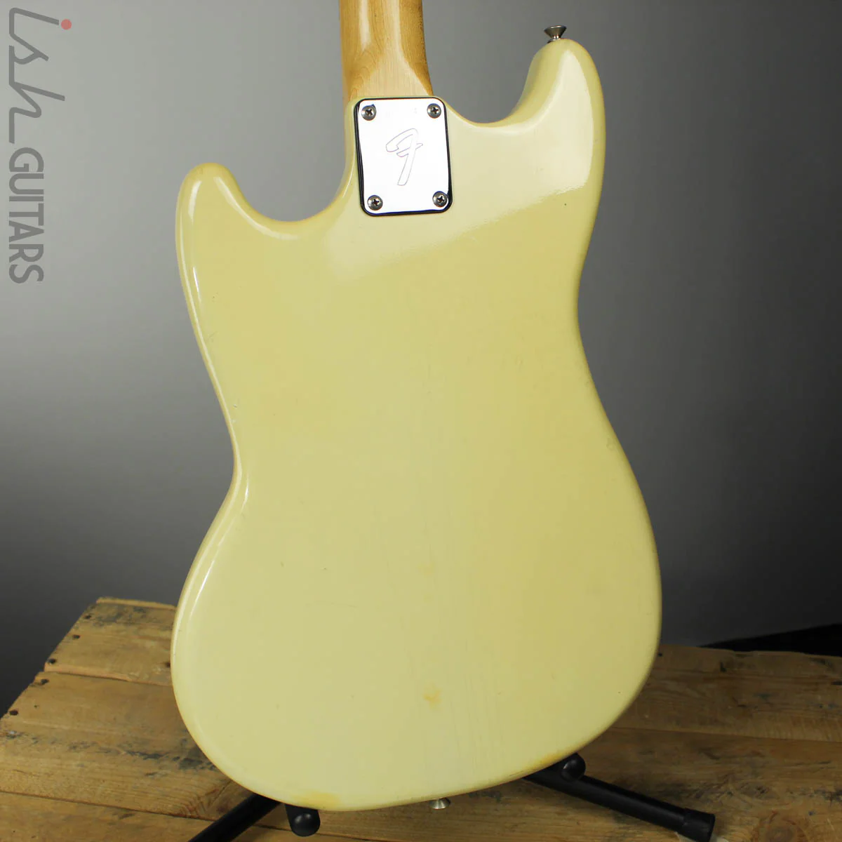 1976 Fender Musicmaster Bass Short Scale Olympic White w/OHSC - Image 8