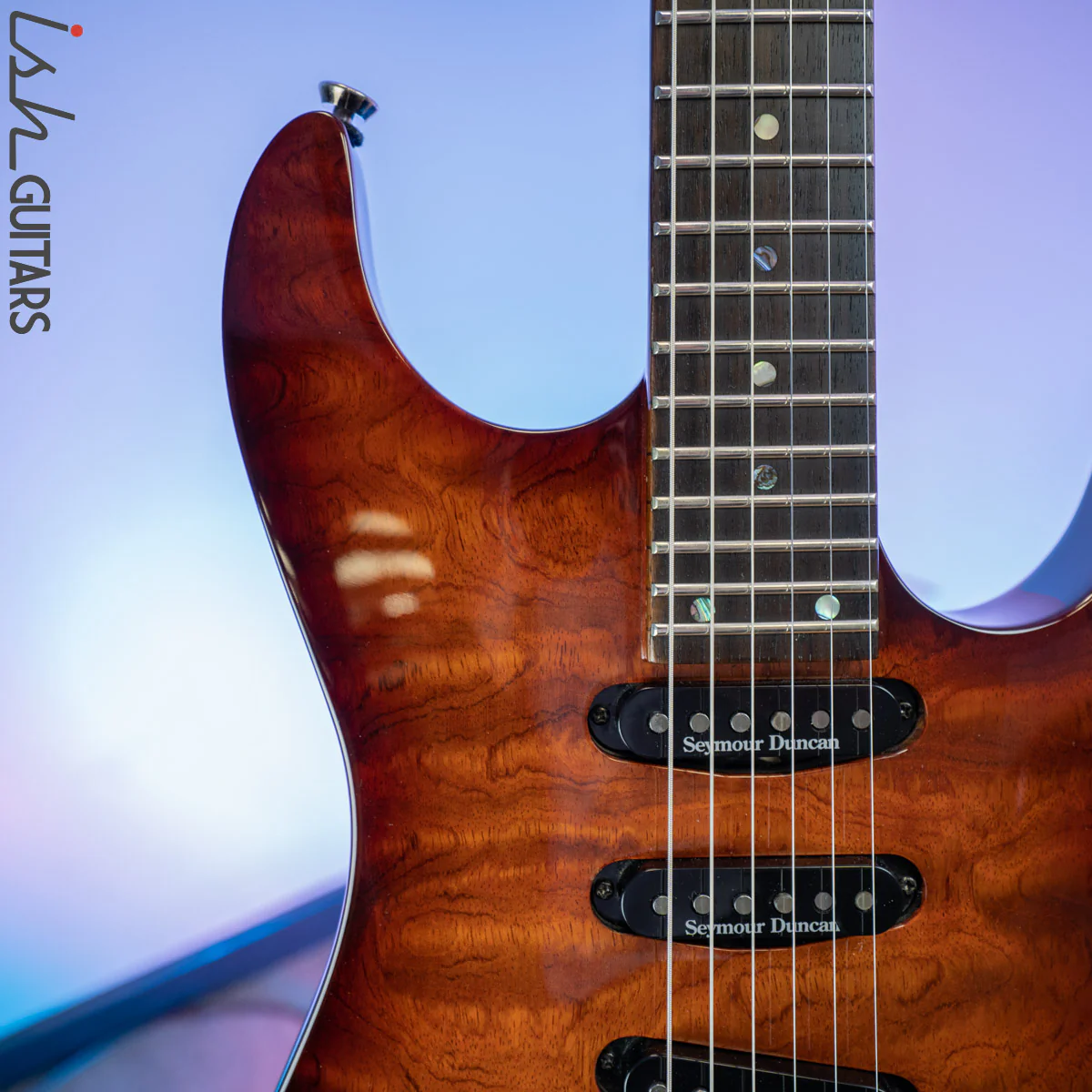 Fender Showmaster Quilt Bubinga Top SSS - Image 3