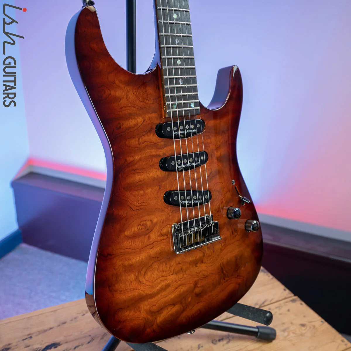 Fender Showmaster Quilt Bubinga Top SSS - Image 5