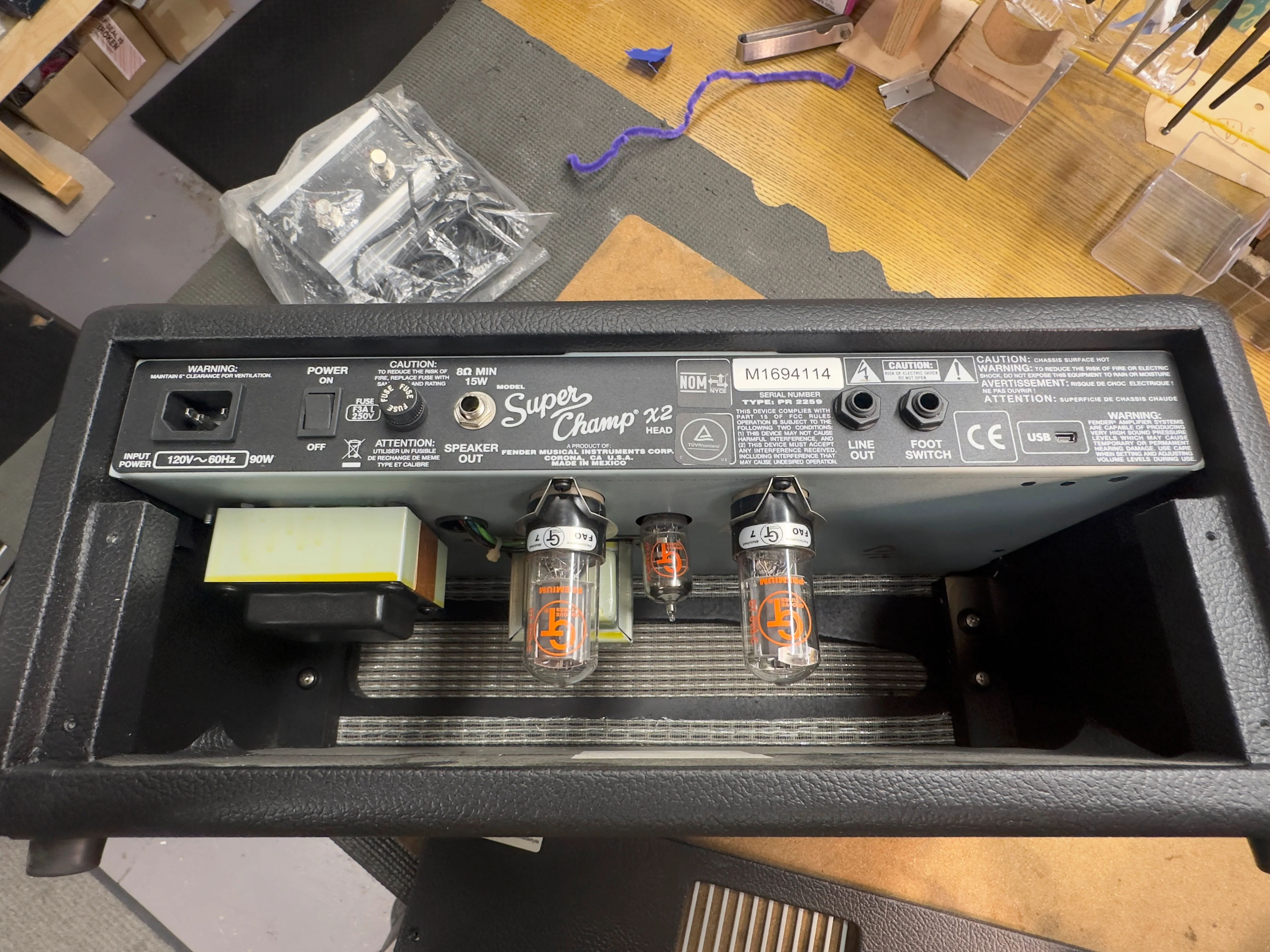 Fender Super Champ x2 Vintage Modified Tube Amplifier w/ Fender SC112 Cabinet - Image 12