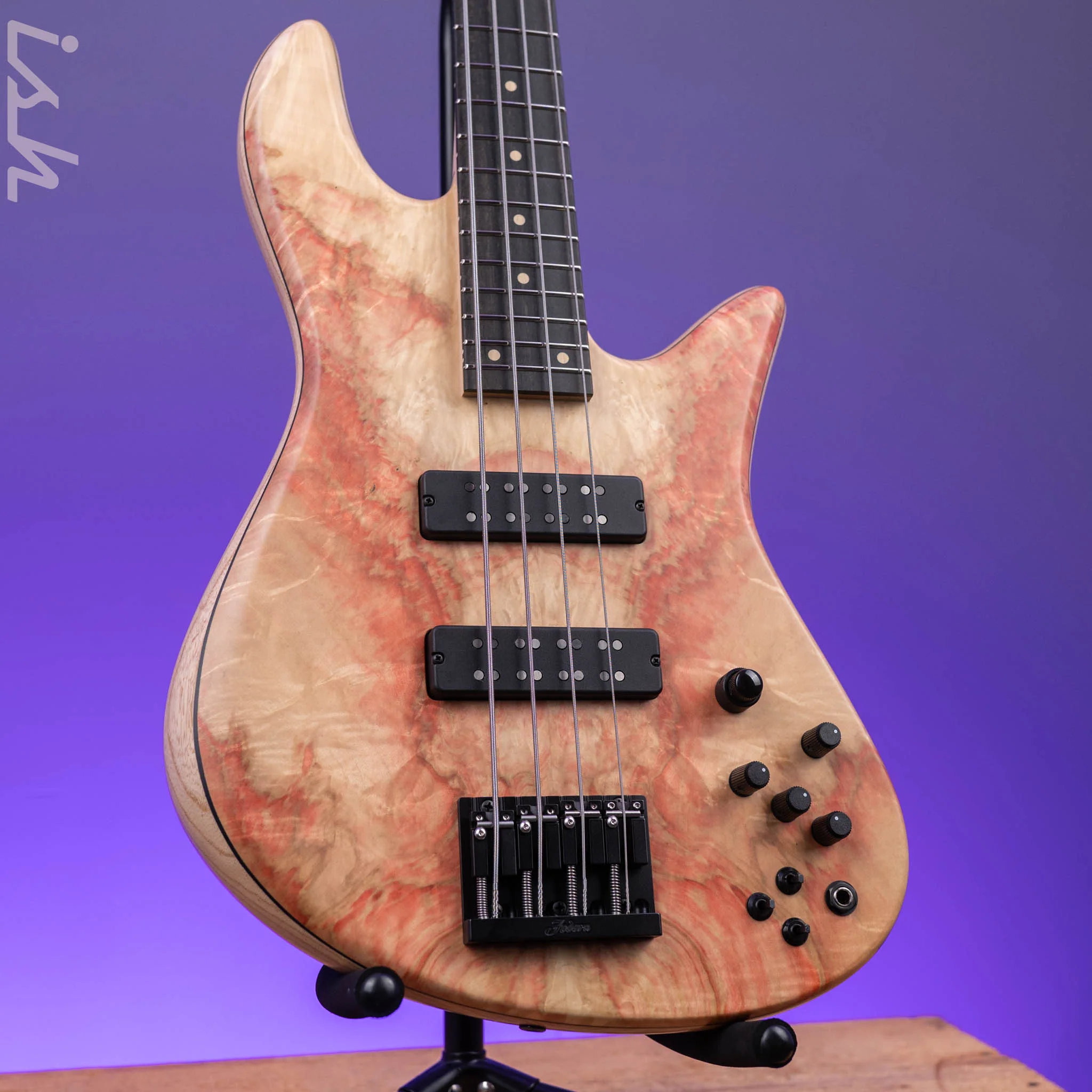Fodera 40th Anniversary Emperor Deluxe 4-String Bass Natural Japanese Maple