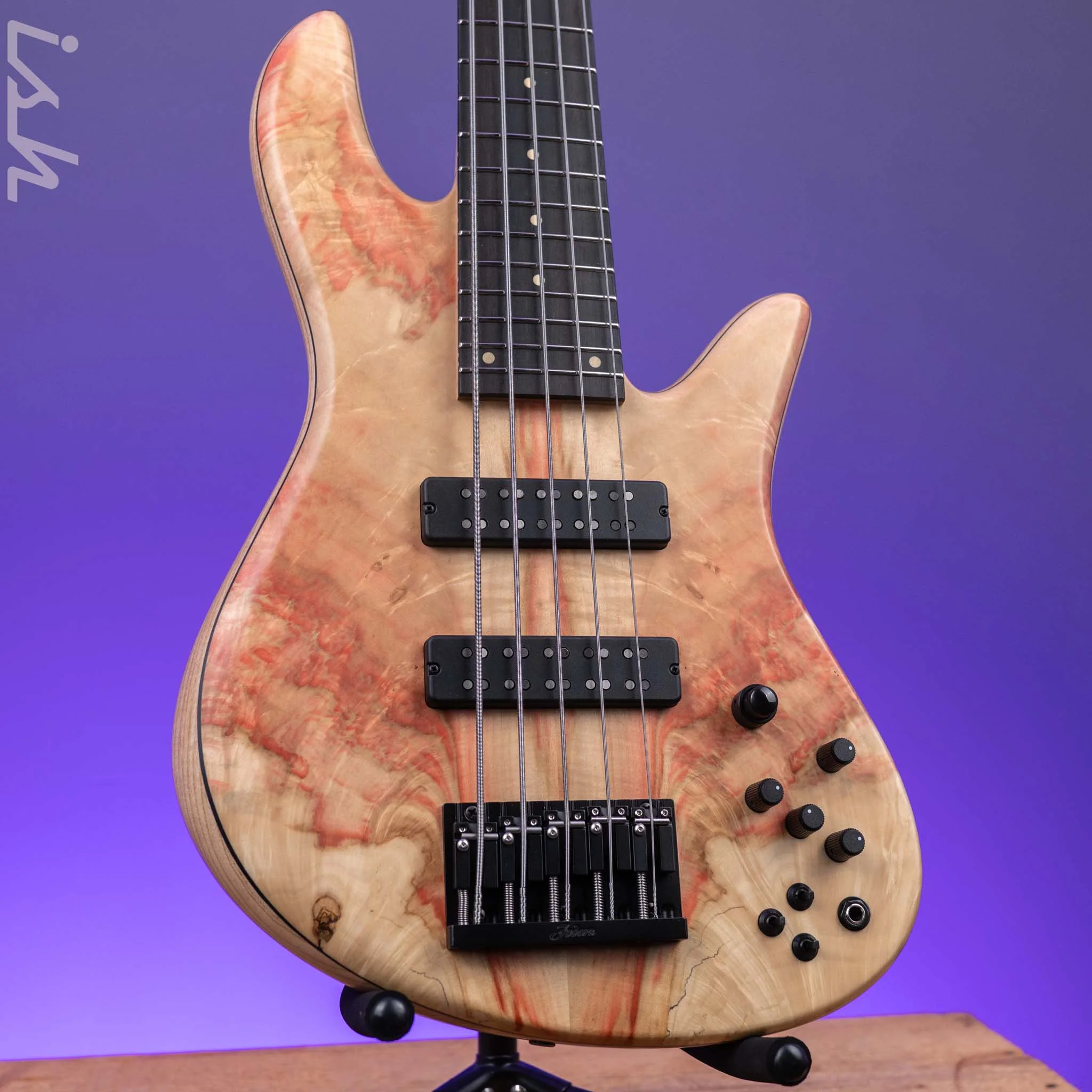 Fodera 40th Anniversary Emperor Deluxe 5-String Bass Natural Japanese Maple