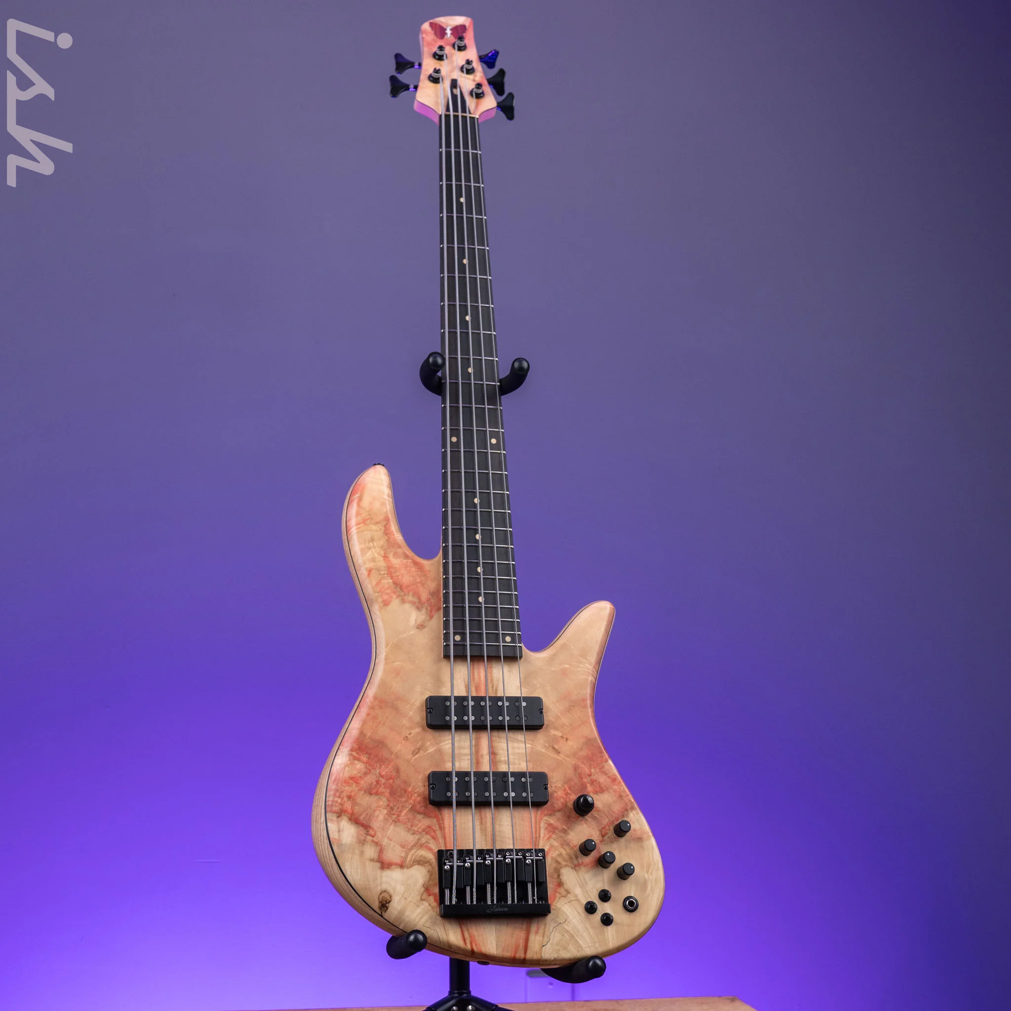 Fodera 40th Anniversary Emperor Deluxe 5-String Bass Natural Japanese Maple - Image 2