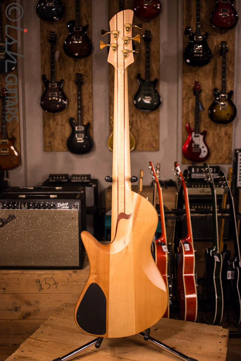 Fodera Emperor II Singlecut Custom Elite Neck Through 5 String Fretless Bass - Image 8