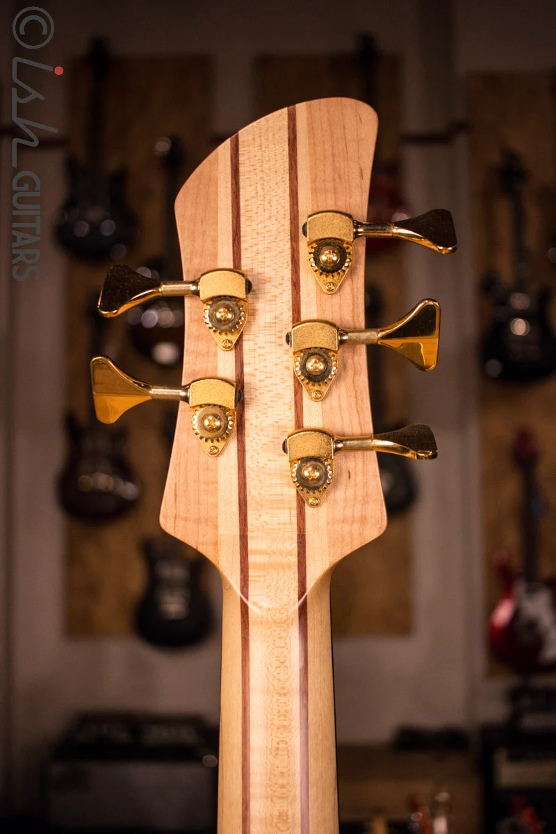 Fodera Emperor II Singlecut Custom Elite Neck Through 5 String Fretless Bass - Image 9