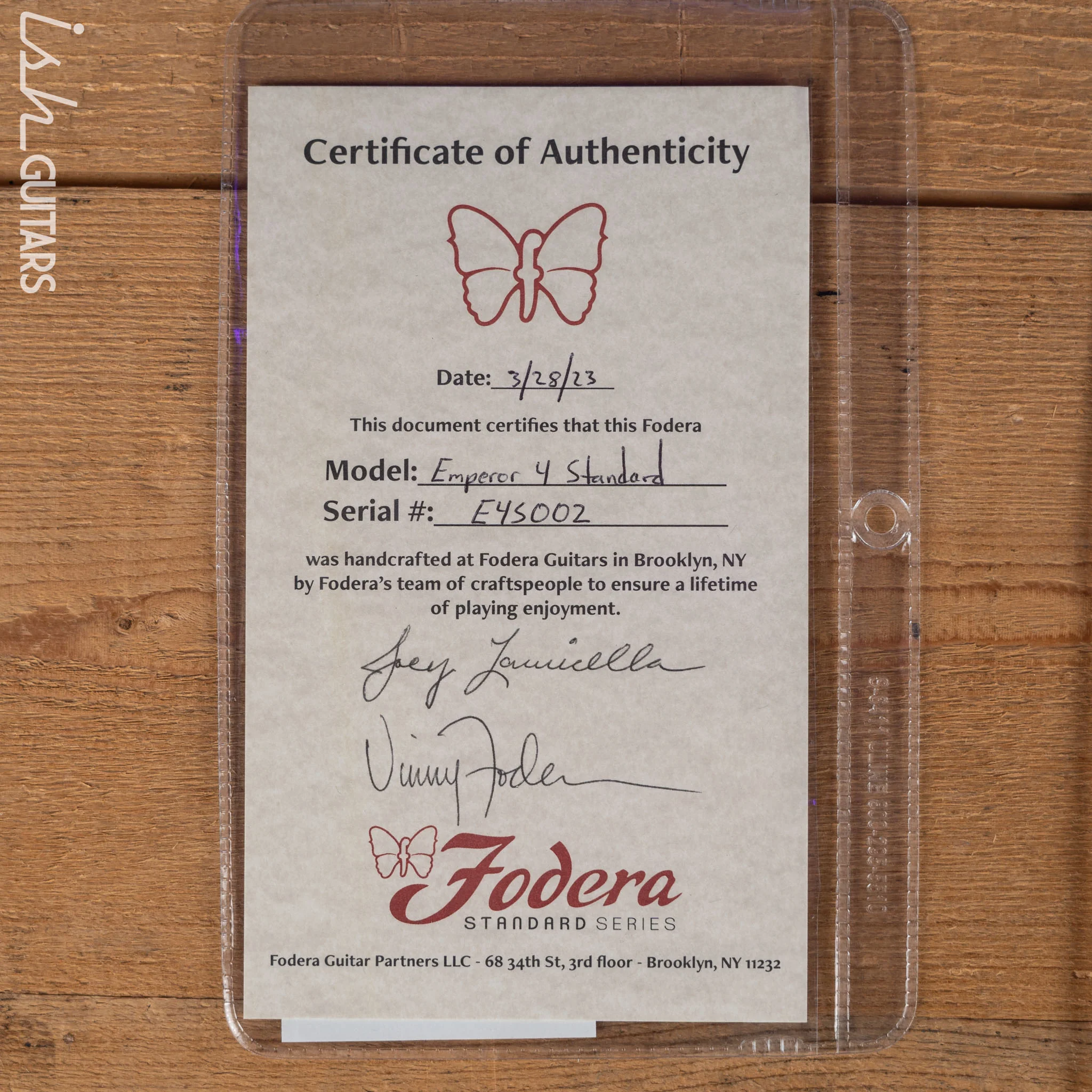 Fodera Emperor 4 Standard Natural Oak - Image 14