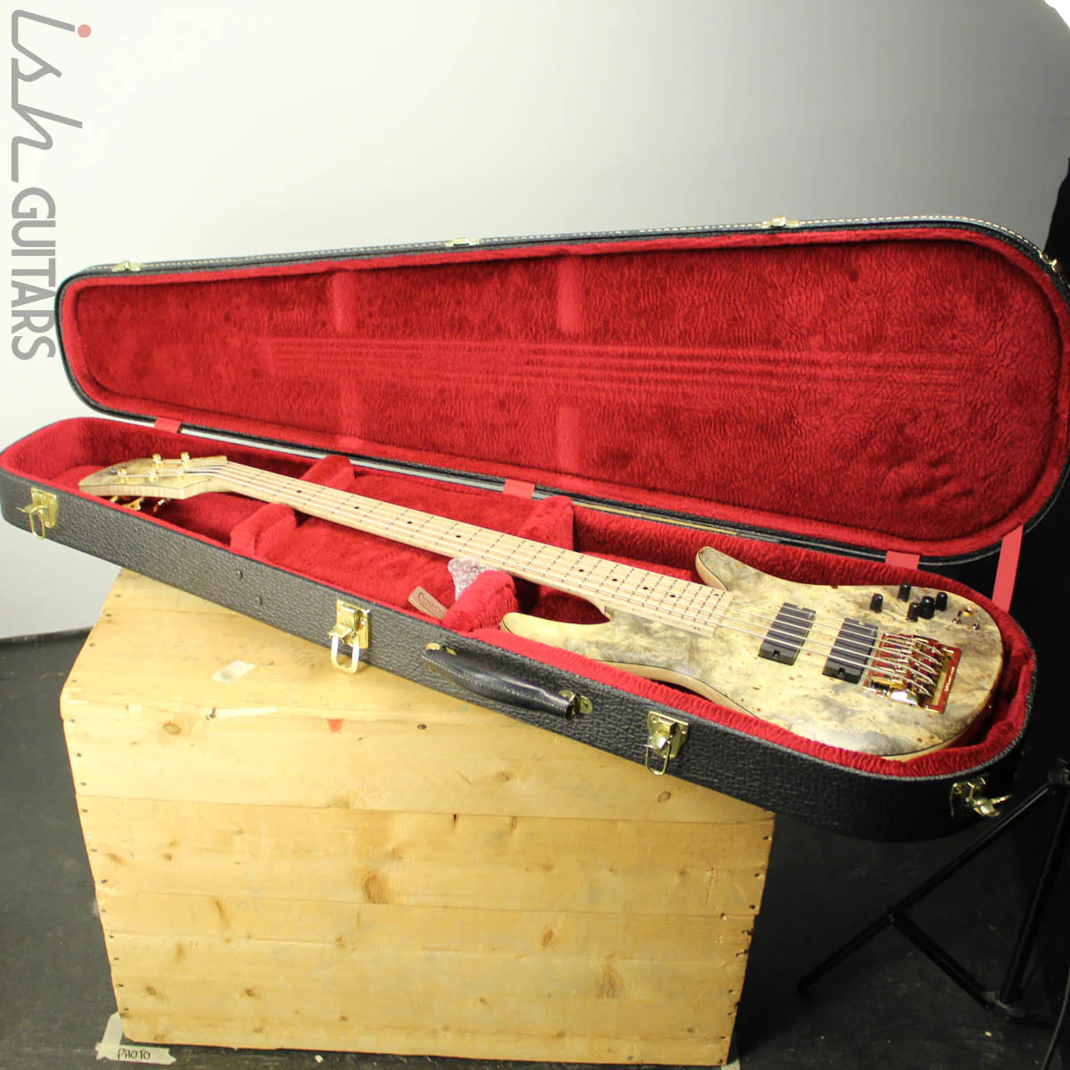 2016 Fodera Emperor Deluxe 5-String Buckeye Burl RARE Bass Tremolo - Image 15
