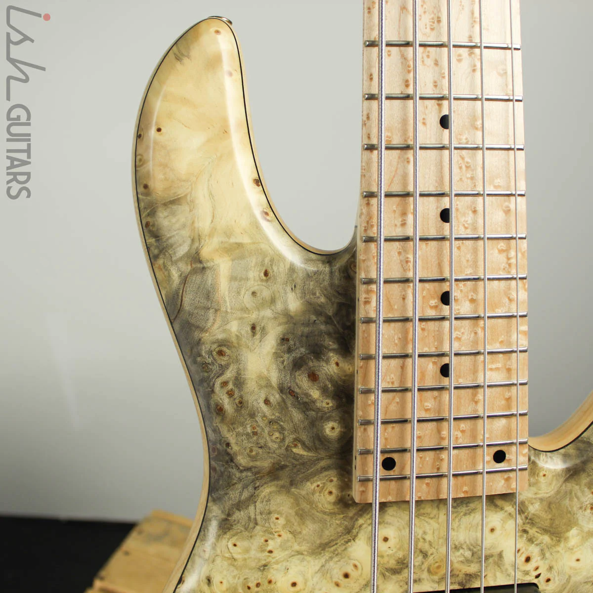 2016 Fodera Emperor Deluxe 5-String Buckeye Burl RARE Bass Tremolo - Image 4