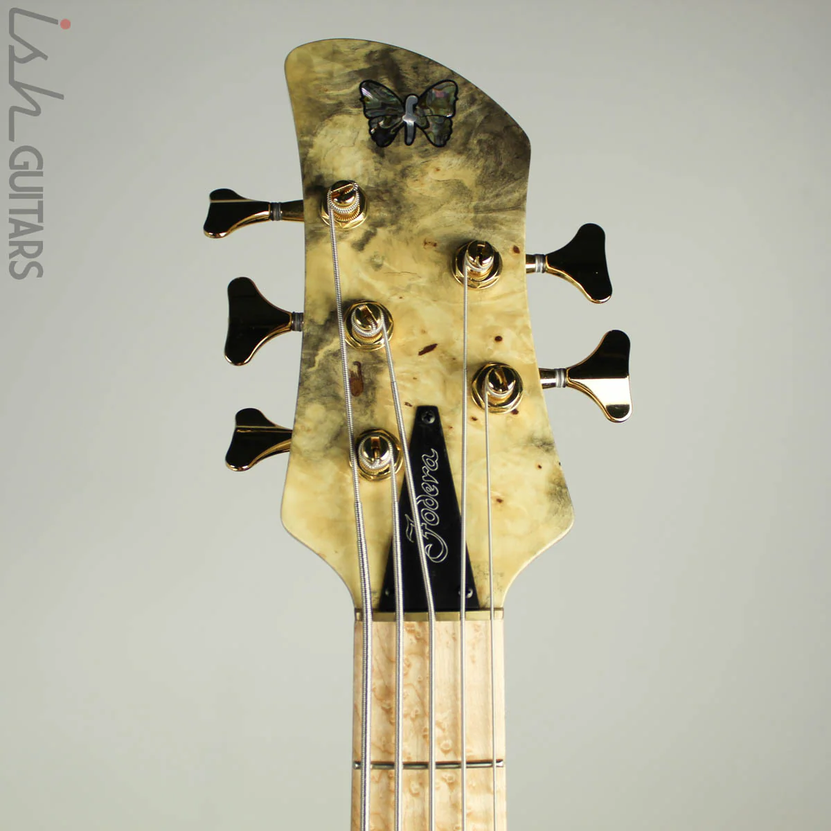 2016 Fodera Emperor Deluxe 5-String Buckeye Burl RARE Bass Tremolo - Image 7