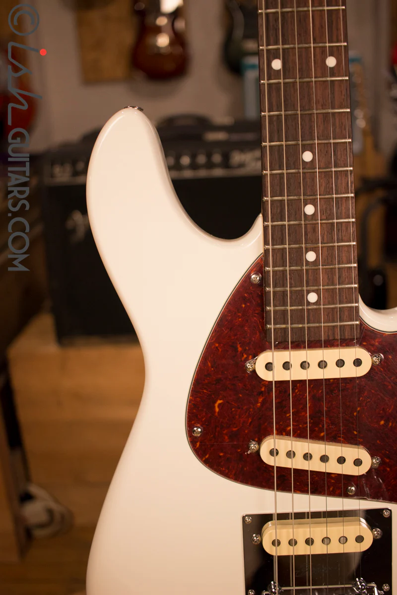 Fodera Emperor Electric Guitar Olympic White - Image 3