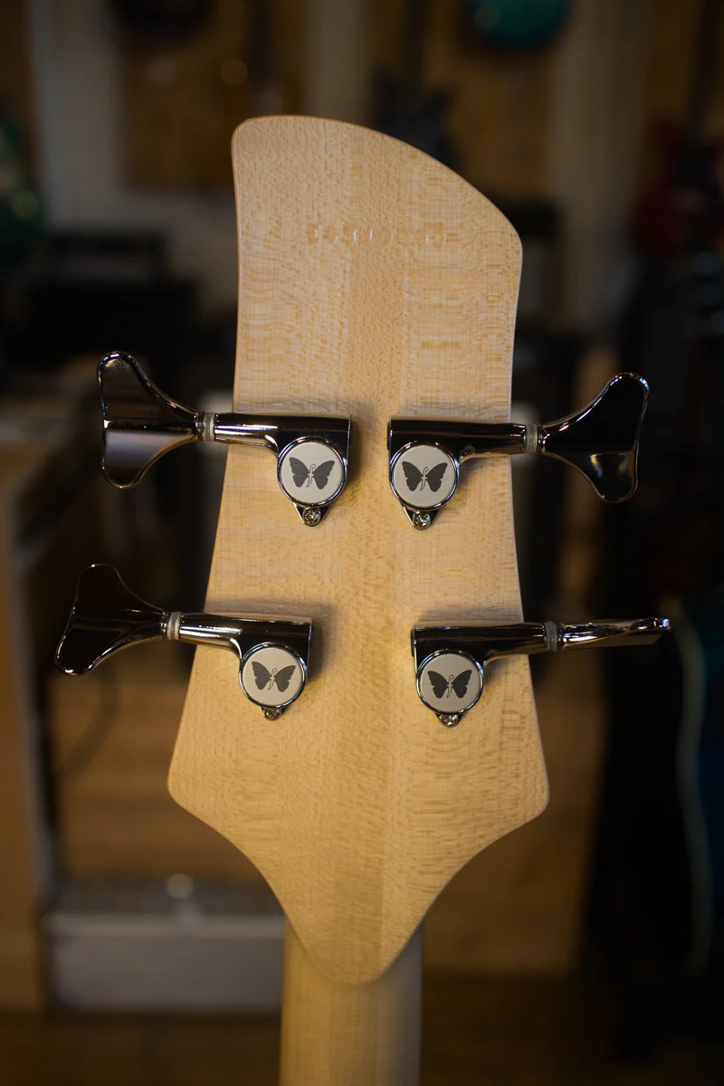 Fodera Emperor-J Classic Vintage Sunburst, Custom 70's Spacing with Alder and Rosewood - Image 5