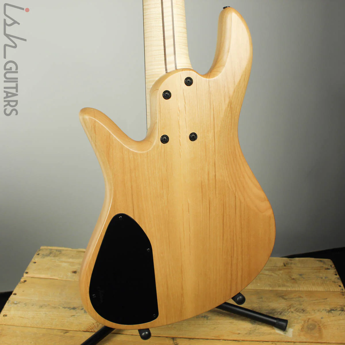 Fodera Emporer Bolt-on NAMM 2019 Bass Walnut Feather Crotch Top - Image 8